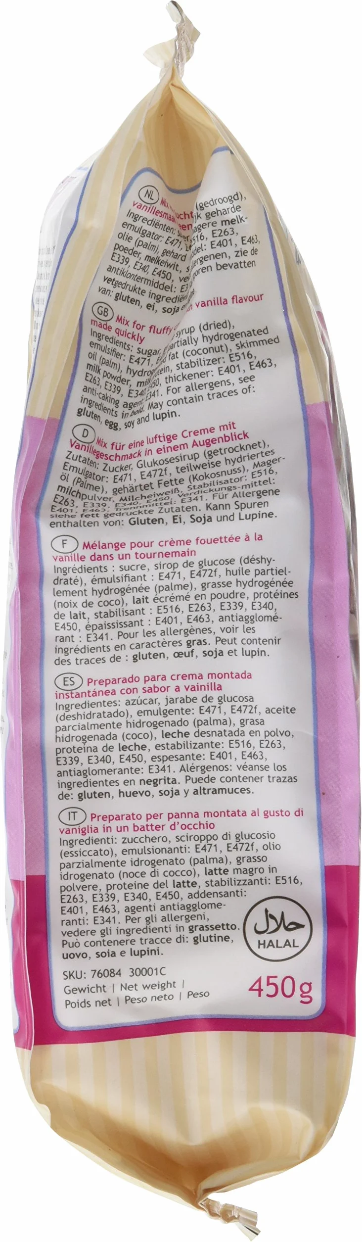 FunCakes Preparado para Enchanted Cream, Relleno o Frosting Ligero, Esponjoso y Blanco con Sabor Suave a Vainilla, 450g