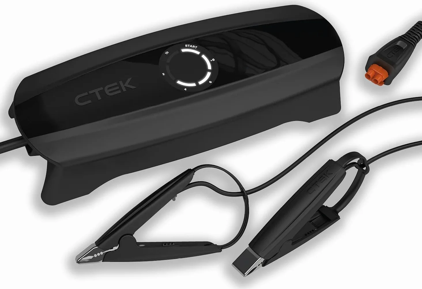 CTEK CS One, Cargador de Batería 12V, Cargador Inteligente de Baterias, Cargador De Batería De Coche Y Moto, Mantenedor De Batería con Carga Adaptable, Aplicación Y Abrazaderas Sin Polaridad