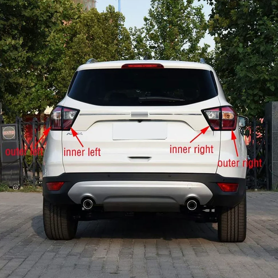 Coche Montaje De luces Traseras Para Ford Kuga 2017 2018 2019, lámpara trasera Luz Indicadora De Señal De Giro Coche Faro Trasero Accesorios, outside-left