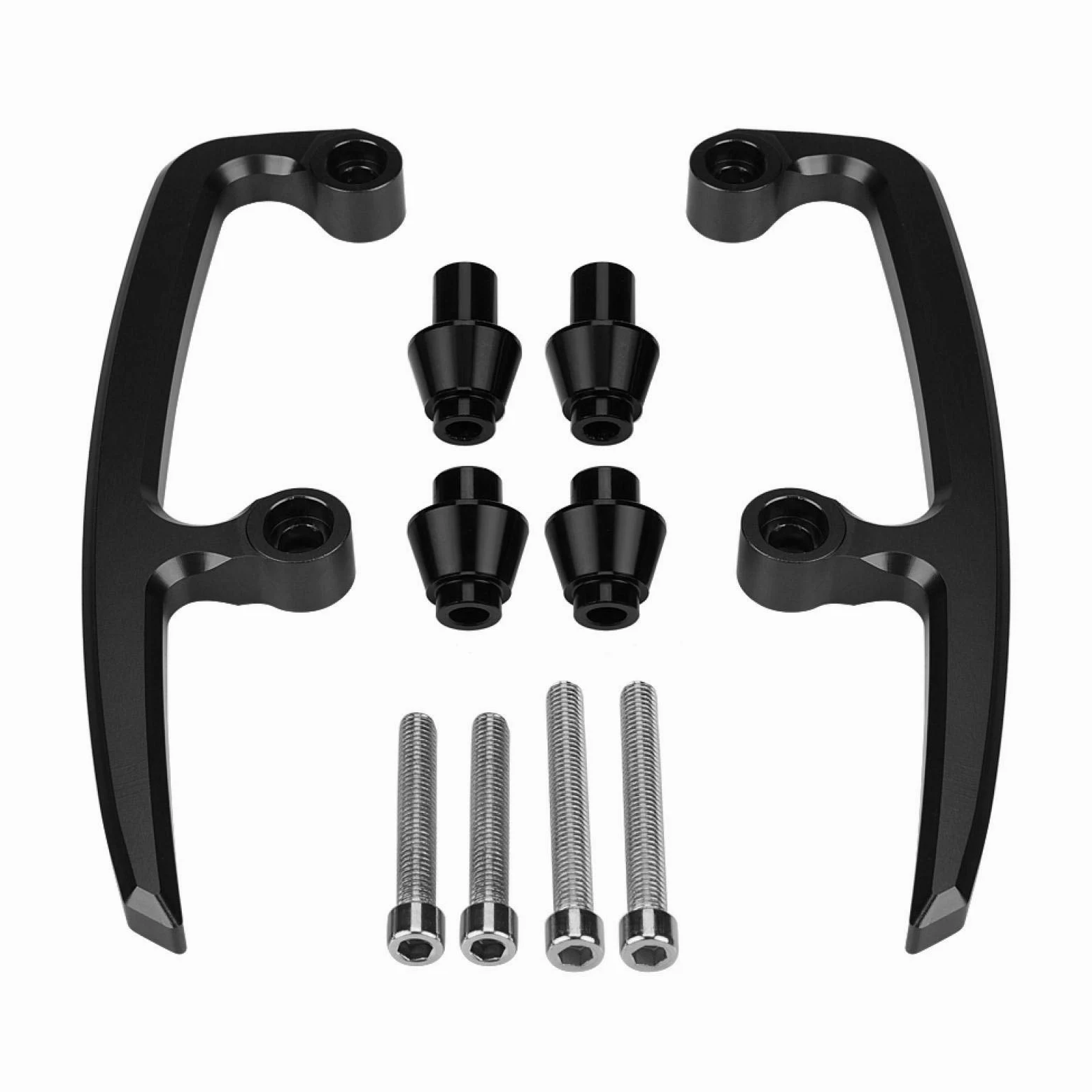 EBTOOLS para Kawasaki z650 2020 para z650 2019 Barra de Agarre para pasajeros Motocicleta CNC Aluminio Barra de Agarre Trasera Kit de riel de Asiento para Kawasaki Z650 17-18 Barra de Agarre Negra p