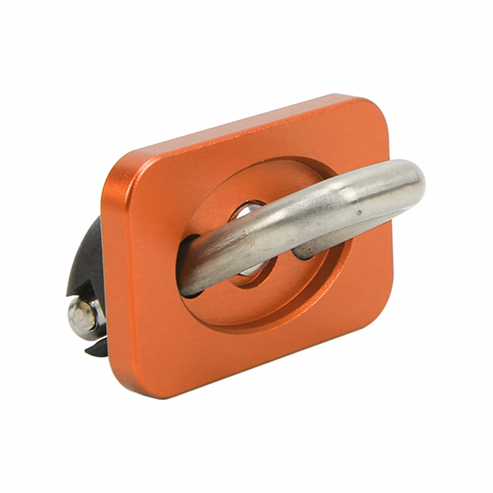Juego de 6 anclajes de amarre para cama de camión, anillos de de acero inoxidable, repuesto de 1000 libras para 2007-2021 (Naranja)