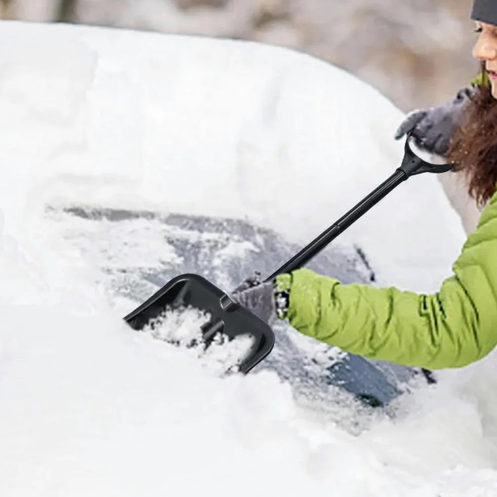 Rascador de hielo para coche Pala Quitanieves Para Coche Pala Quitanieves Para Coche Pala Desmontable De Aleación De Aluminio Pala Para Patio Exterior Herramienta De Limpieza Rascadores de hielo para