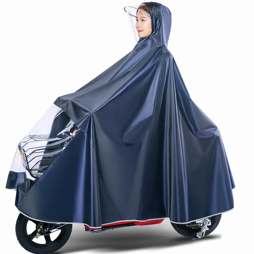 Chubasquero para ciclismo, capa de lluvia para exteriores, bicicleta eléctrica/motocicleta/scooter, chaqueta impermeable, poncho, sudadera con capucha, impermeable, capa, cubierta para scooter de mov