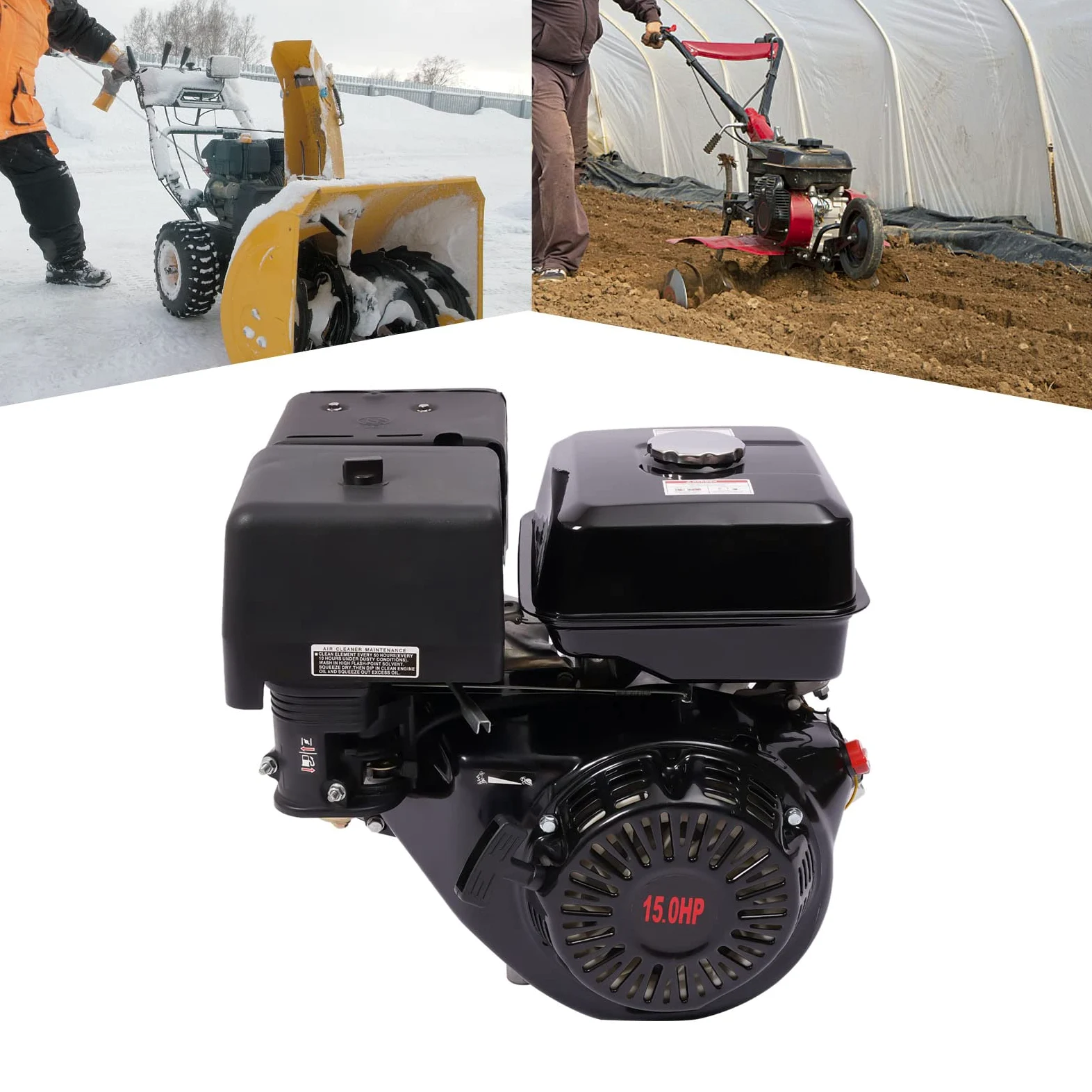 Motor De Gasolina, Motor De Cuatro Tiempos, Motor Estacionario, 9700 vatios Fuente De Alimentación De Rescate Para El Hogar Y Compatible Con Autocaravanas, Motores De Kart, Hormigoneras