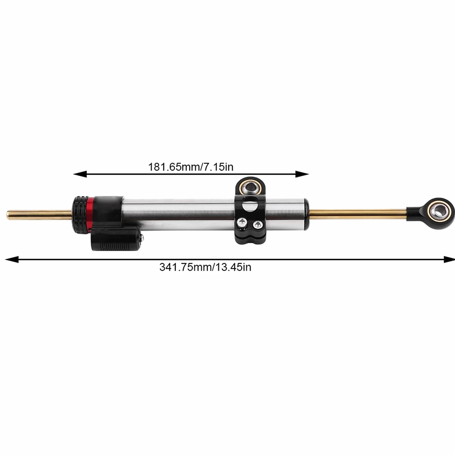 EBTOOLS para amortiguador de dirección de motocicleta para steering damper para steering damper motorcycle Estabilizador de aluminio universal ajustable de amortiguador de dirección de motocicleta