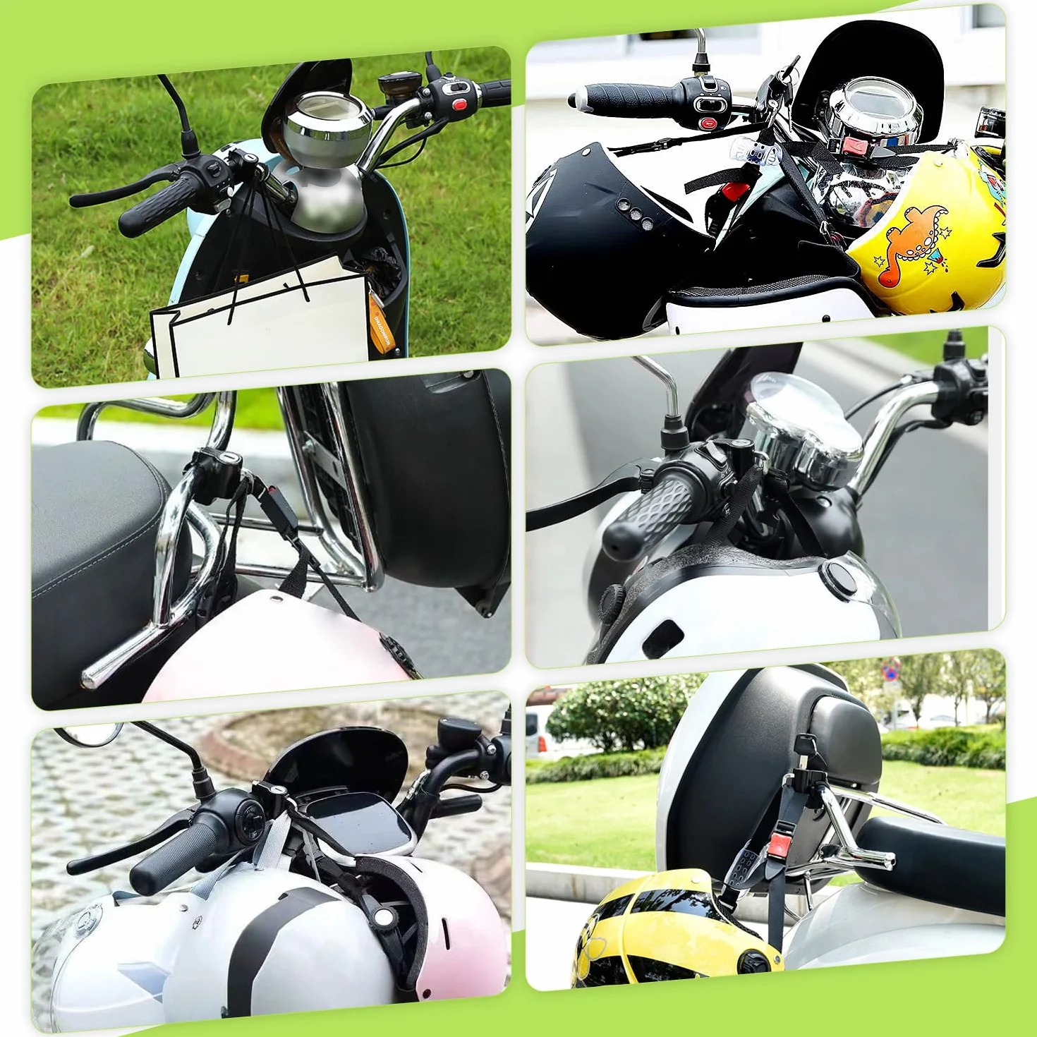 DesertBoy 2Pcs Bloqueo de Casco de Moto Universal Con Llaves Para Motocicleta, Bicicleta o Scooter