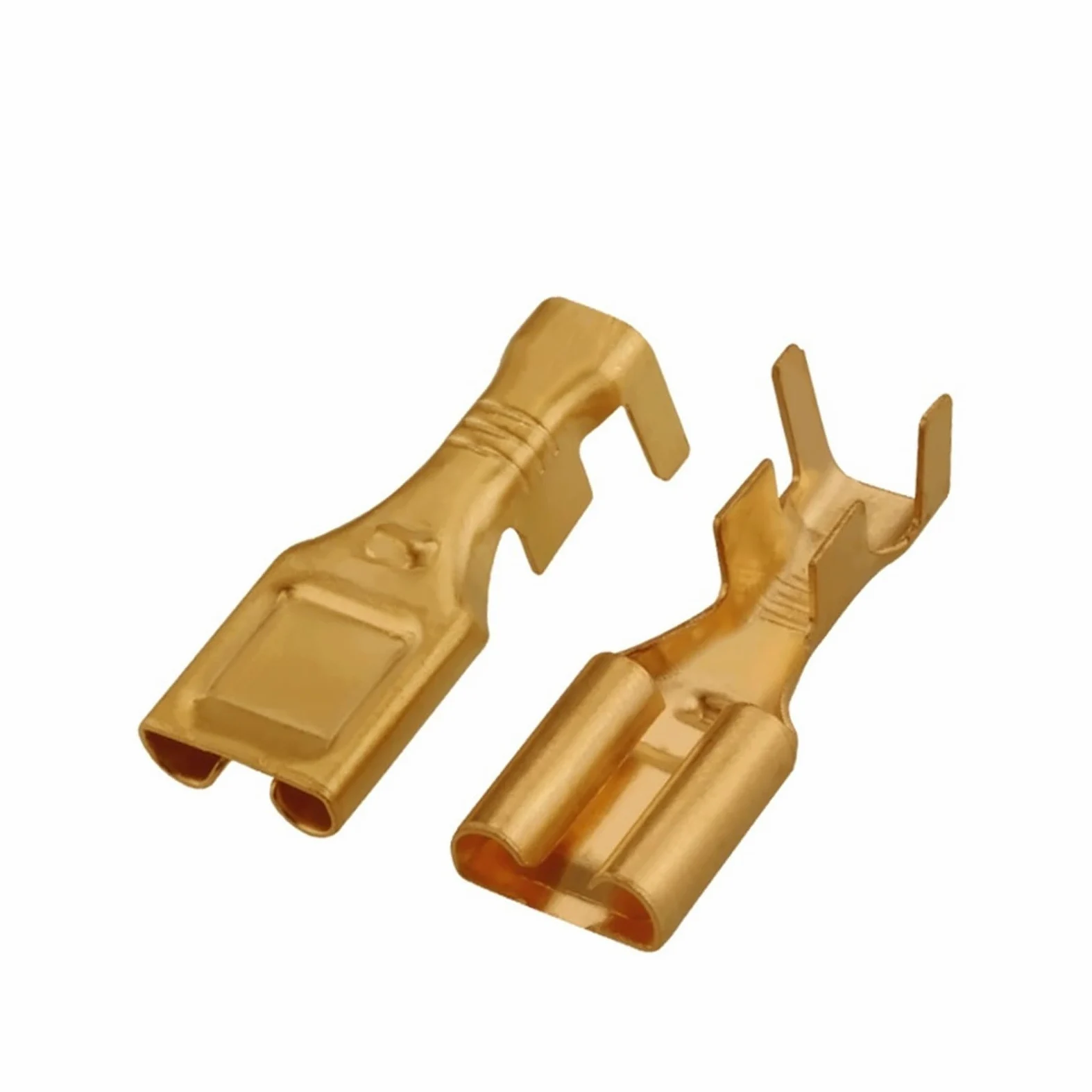 Terminal de engarzado de latón dorado de 7,8mm, Conector de prensado en frío, DJ625-7.8X0.8C DJ623-E7.8X0.8 for coche(Female A,500 Pcs)