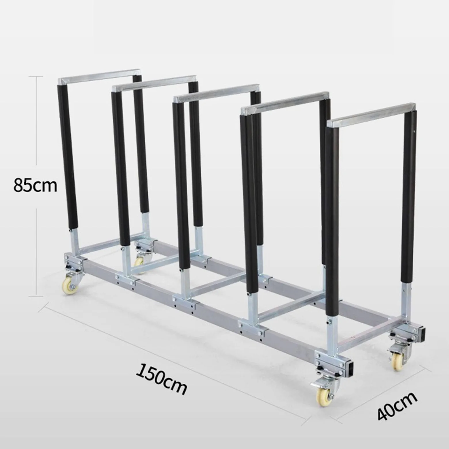 Estante de almacenamiento de neumáticos resistente, organizador rodante para neumáticos de coche, soporte de ruedas de metal, estante móvil de almacenamiento de neumáticos para taller y garaje