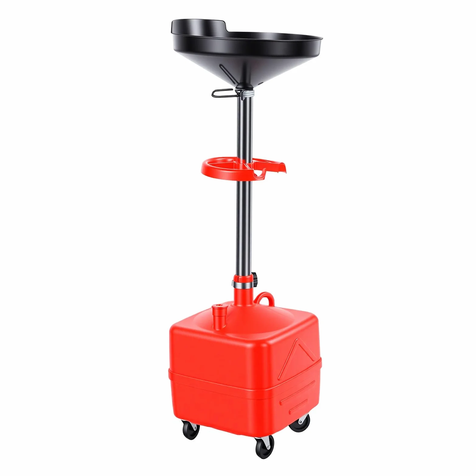 aqxreight Tanque de Drenaje de Aceite Usado de 35 litros con Ajustable y Almacenamiento Incorporado, Ruedas Giratorias para Cambios de Aceite en Automóviles, SUV y Camiones