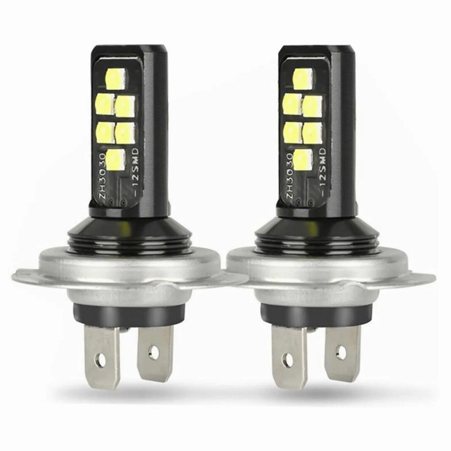 Faros de xenón H7 H4 Combo LED Kit Kit Kit Bulbos H4 H7 LED Bombillas de Niebla Coche High High High 60W 52000LM 6000K Kit Coche Bombilla Bombilla TxTB1 Coche y Moto
