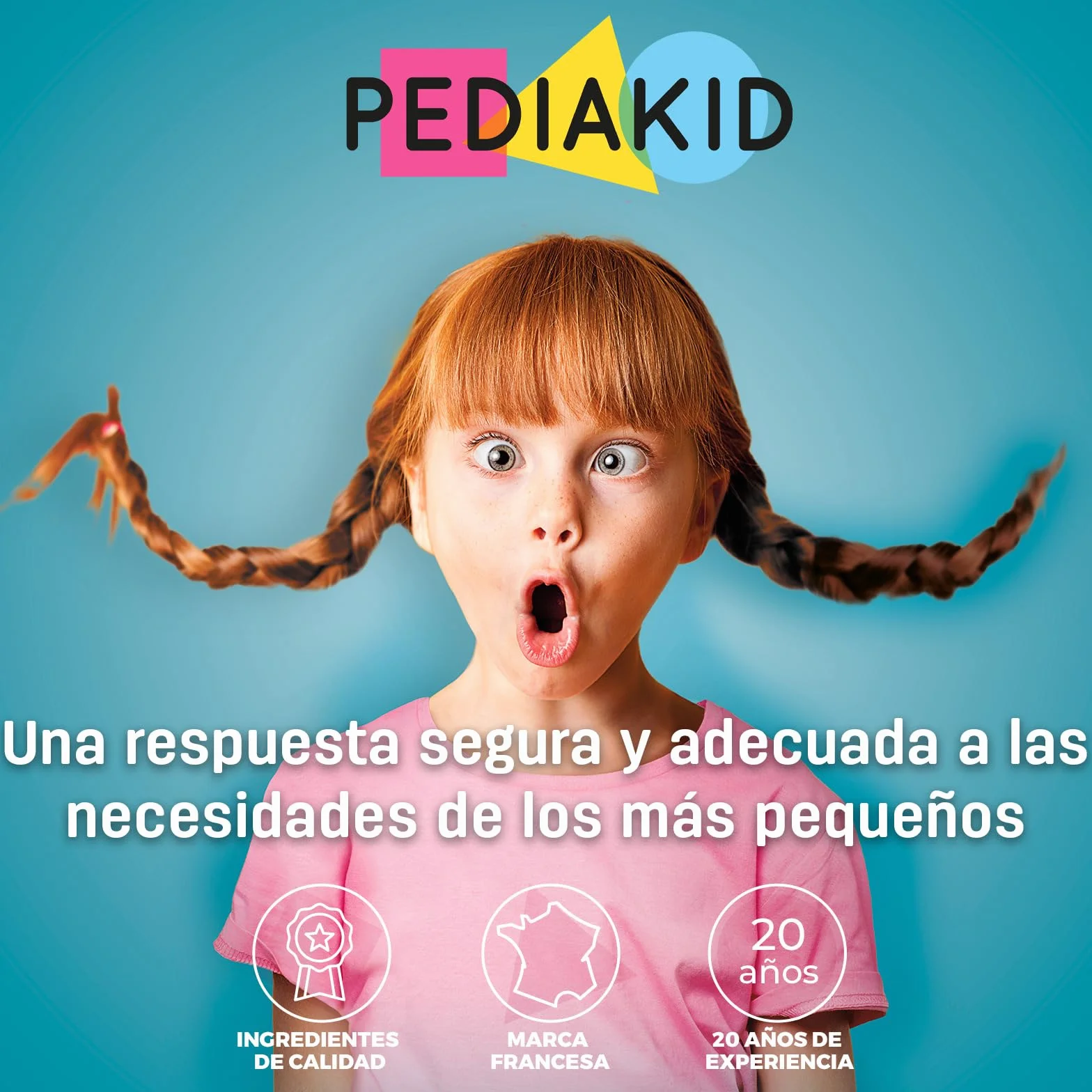 PEDIAKID Apetito-Tono Complemento alimenticio Sirope de Agave Estimula el apetito Aumentar peso Aroma Natural Frambuesa 125 ml