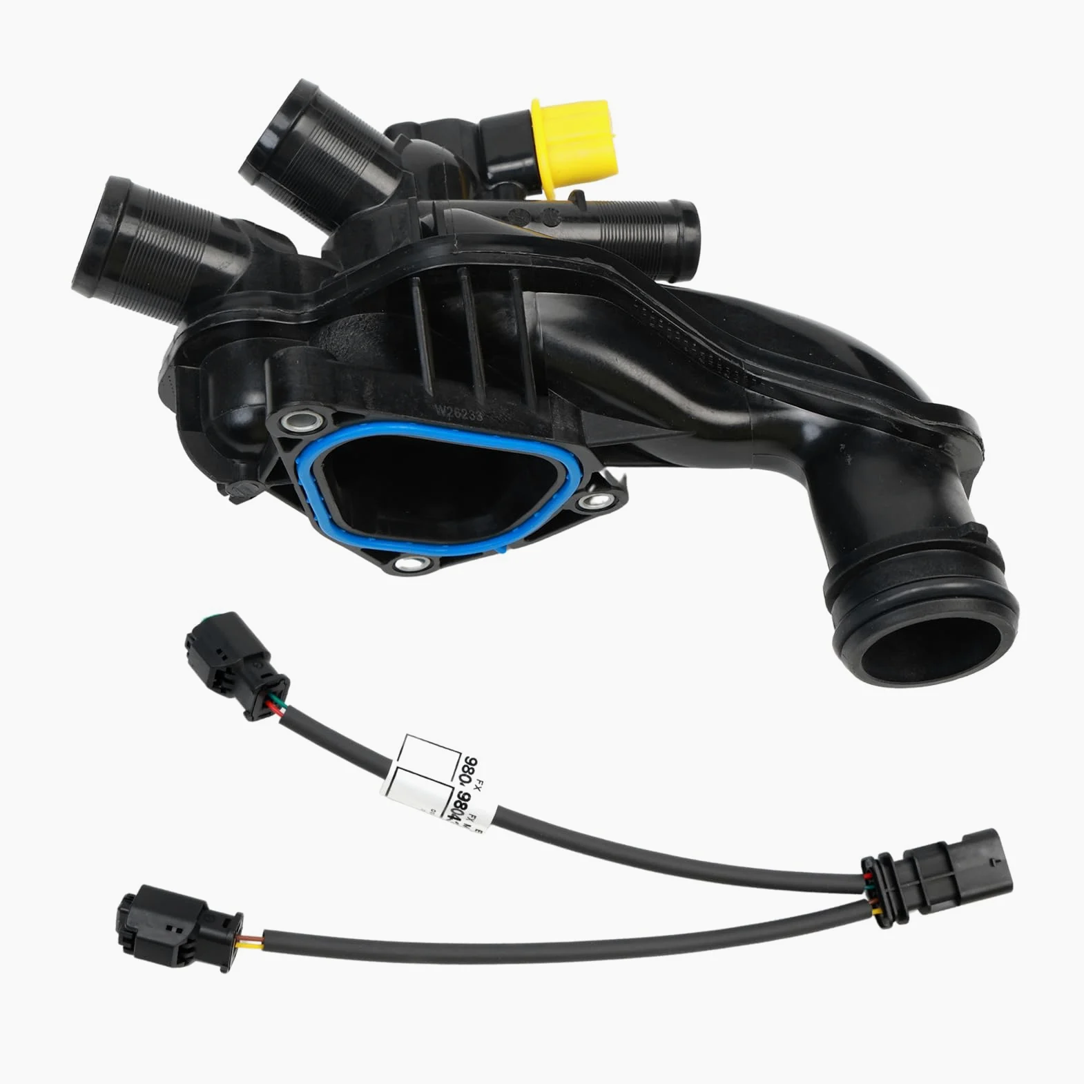 Termostato con carcasa + sensor + junta + cable para Berlingo 2, C3 2 Picasso, C3 2, C4 2, DS3; para 207, 308 I, 208 I, Partner 2, 2008 I 9808646980