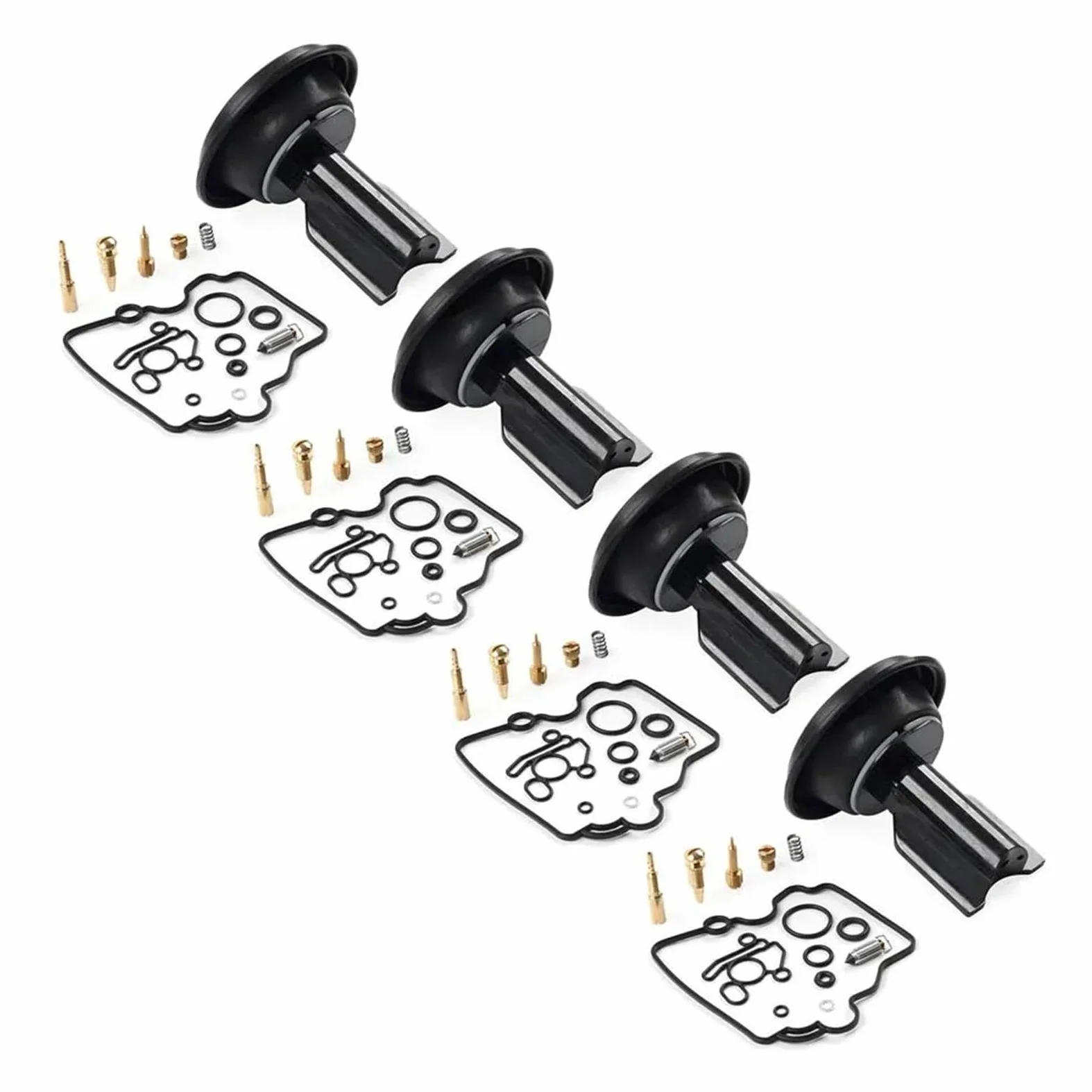 BAYDE Kit de Juntas de carburador Juego De 4 Kits De Reparación De Carburador Motocicleta para Suzuki para RF900R 1994-1997