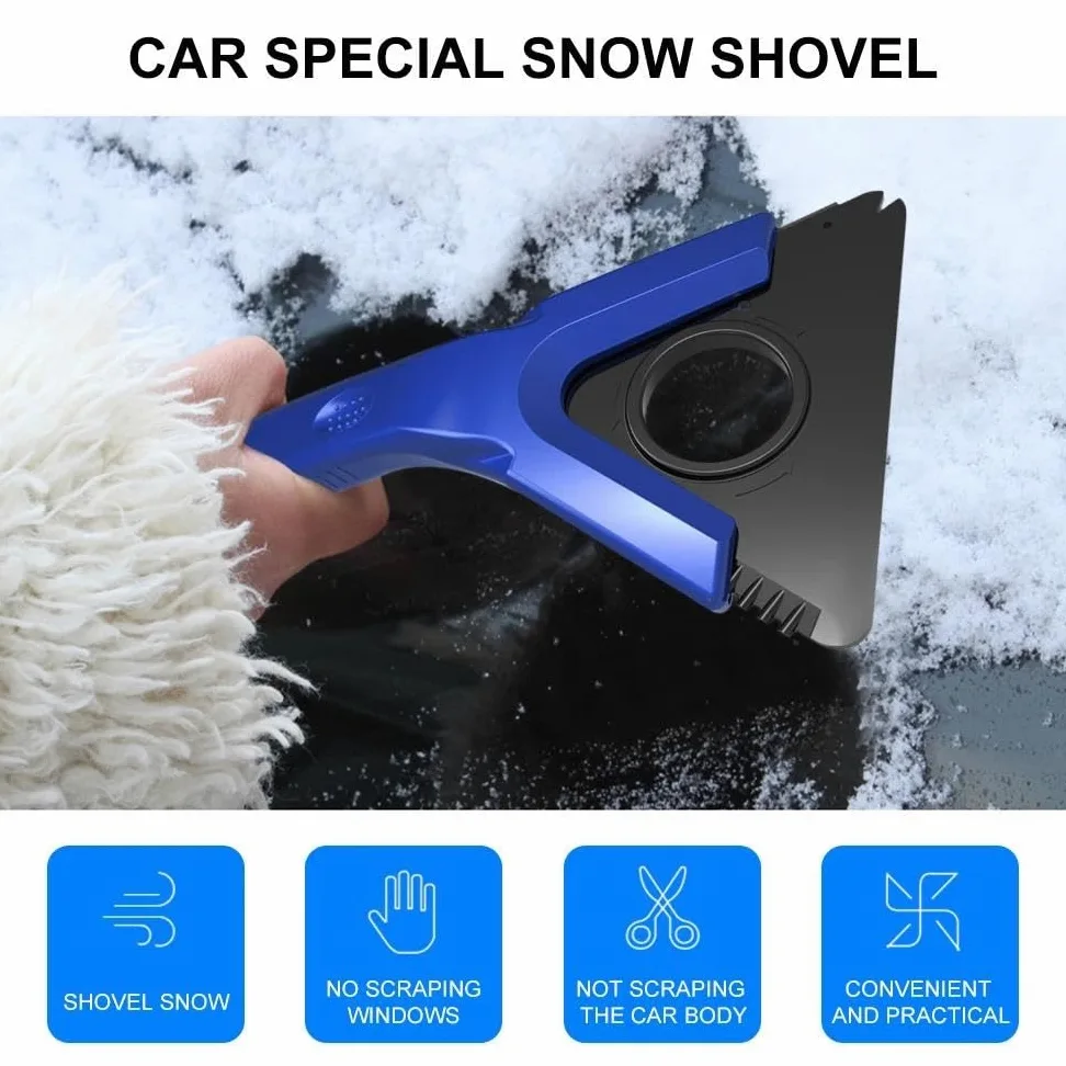 Rascador de hielo para coche Rascador Hielo Multifunción Parabrisas Coche Ventana Vehículo Pala Eliminación Nieve Artefacto Descongelación Refrigerador 1 ~ 10 Uds Rascadores de hielo para coche(Style