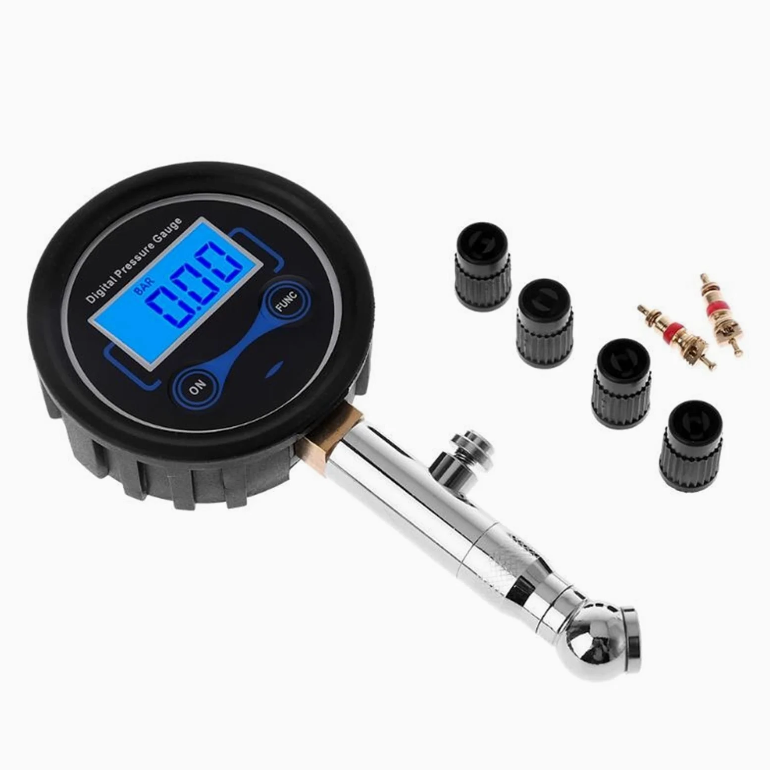 Medidor de presión de neumáticos Digital LCD 0-200PSI presión de Aire de neumáticos de Coche para Motocicletas Coches camión Bicicleta Moto vehículo probador