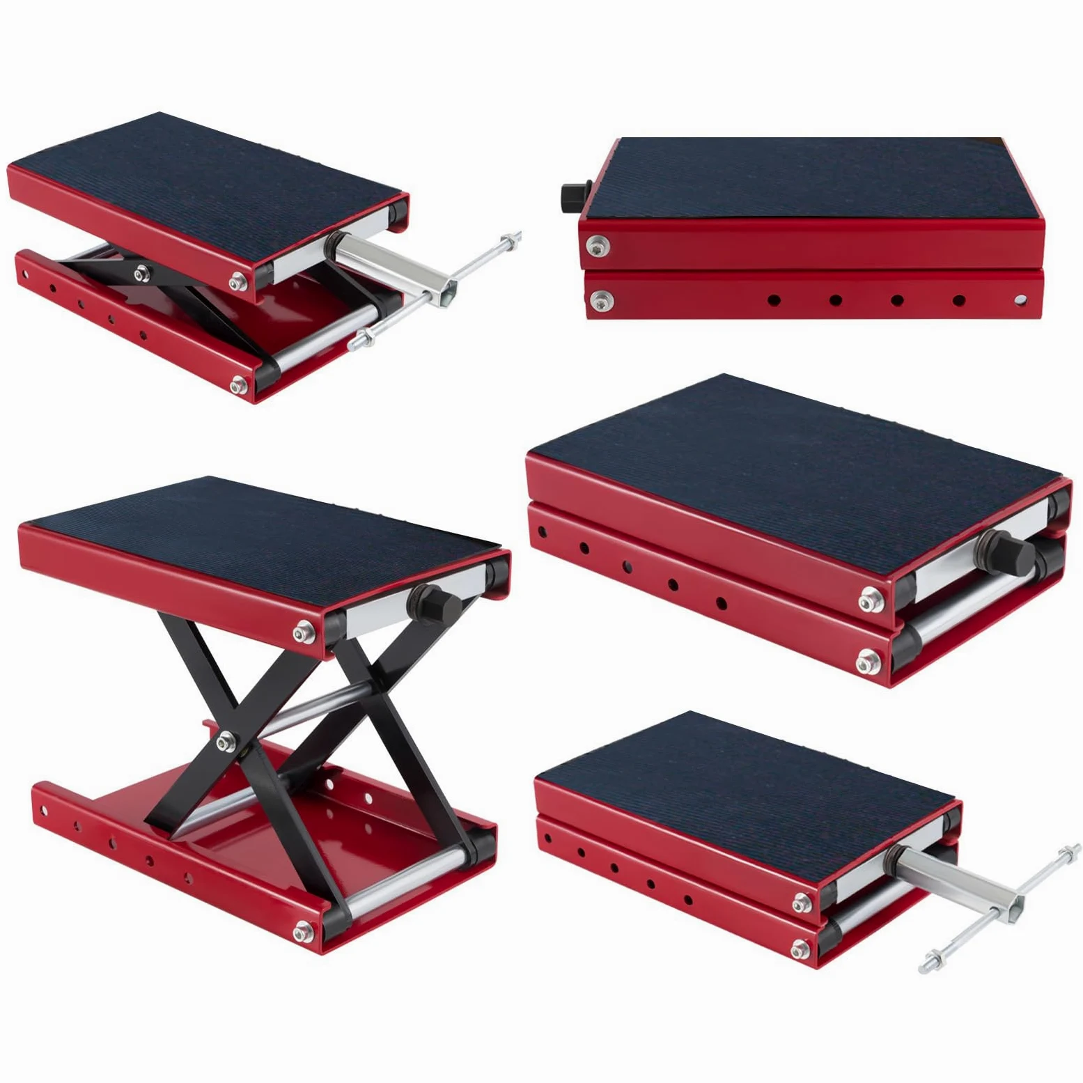Elevador para Moto Elevador Plataforma Ancha para Moto | Accesorios De Mesa Compactos Resistentes Para Mantenimiento De Scooters, ATV Y Talleres