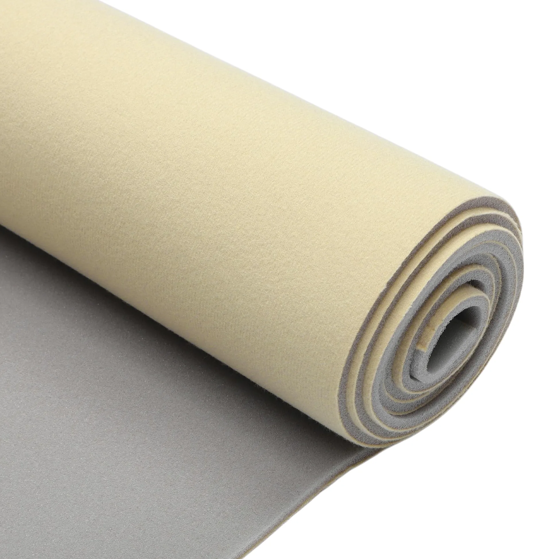 Tela De Techo Beige 1pc Para Coche Camión RV SUV Reparación | Tela De Malla Transpirable Con Espuma 3mm, 64"X48", Para Pickup, Marino, Barco, Recambio Bricolaje Interior Automotriz
