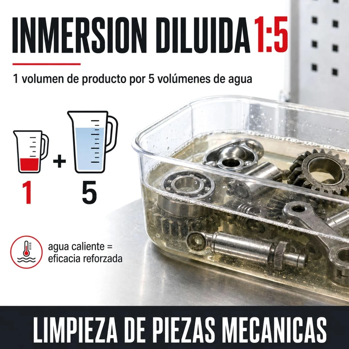 Limpiador Desengrasante para Metales, Moto y Coche 200 L | Desengrasa la Mecánica, Respeta Metales y Capas de Pintura, Cadenas de Bici, Moto y Herramientas - Arcane Industries