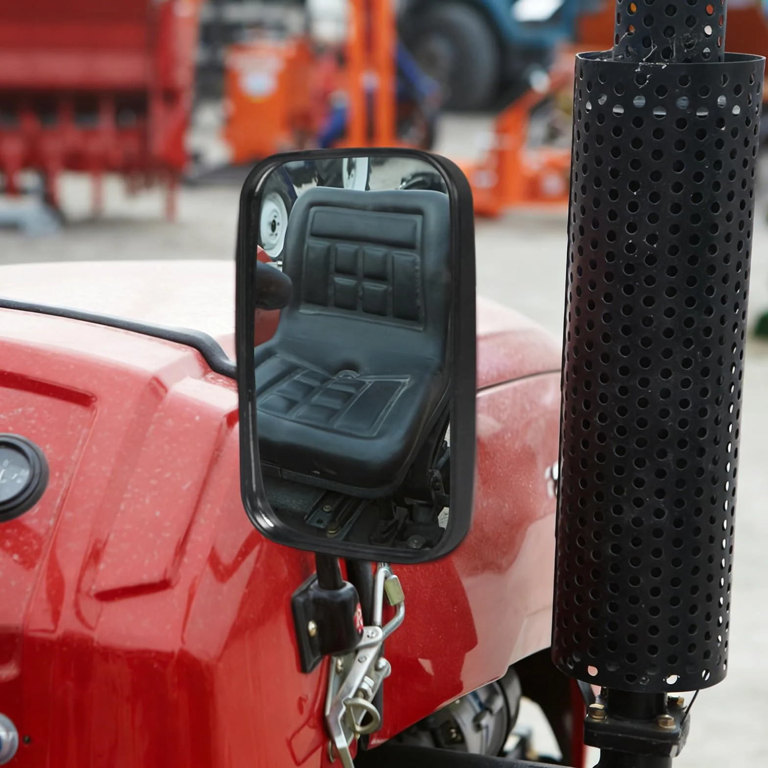 Espejos universales para tractor 25,5x16,3 cm PVC retrovisores camión autobús con carcasa soporte