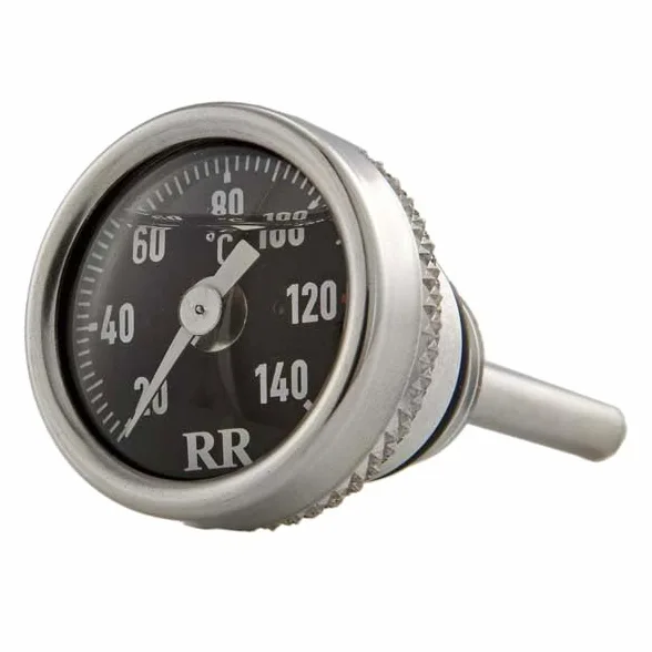 Tapa RR con termómetro de aceite de motor compatible con BMW R45, R65, R80, R100