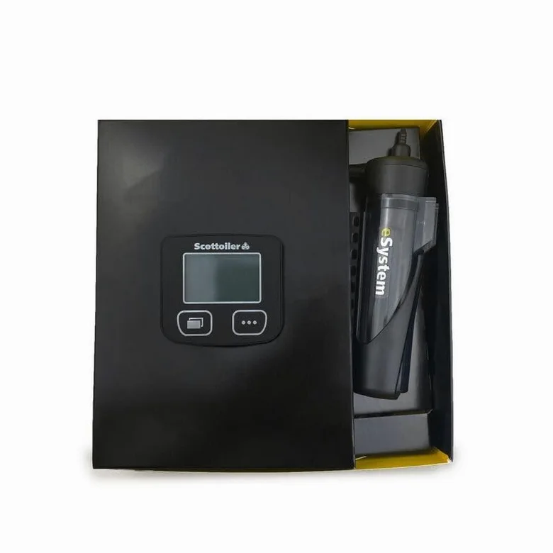 Scottoiler eSystem - Engrasador automático de cadena – incluyendo All Climate biodegradable verde Scottoil…