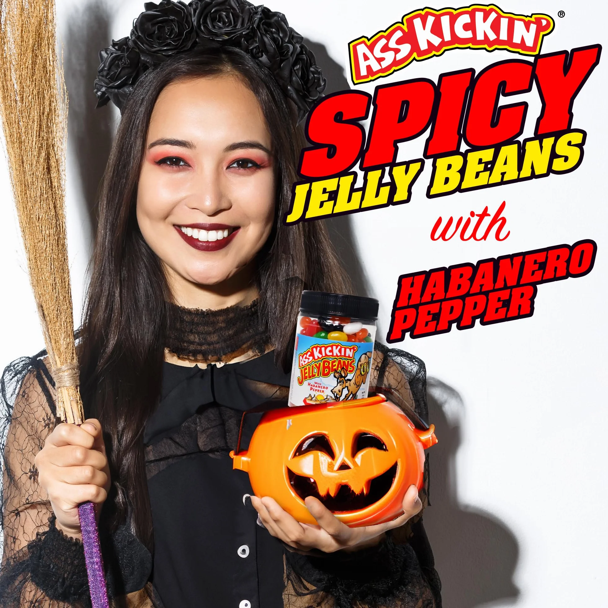 KICKIN' Premium Gourmet Hot Spicy Jellybeans con Habanero - Dulces de Pascua