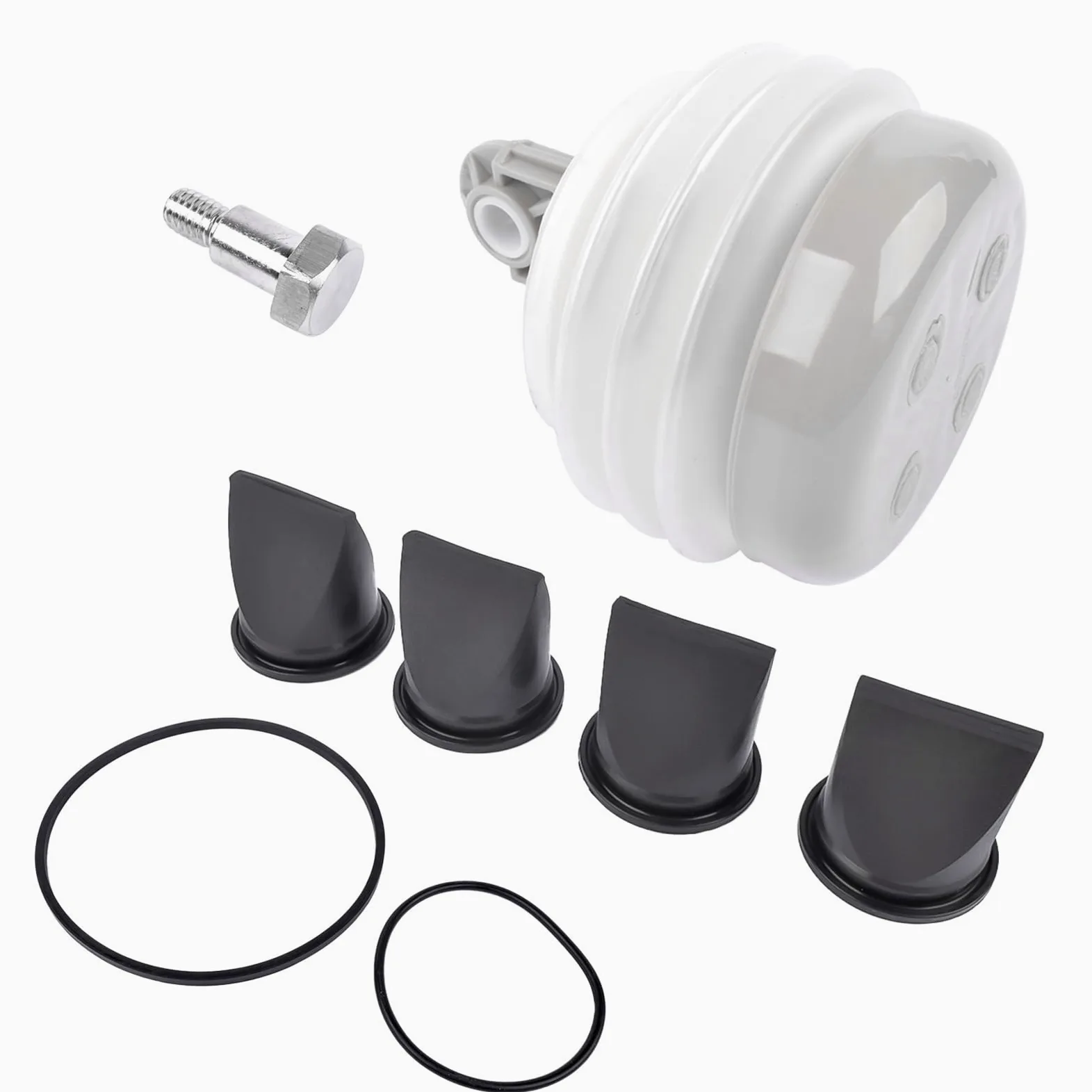 AYNEFY Kit de Fuelle de Bomba, Material ABS con Válvula de Pico de Pato y Junta Tórica para Bomba de Vacío Serie S