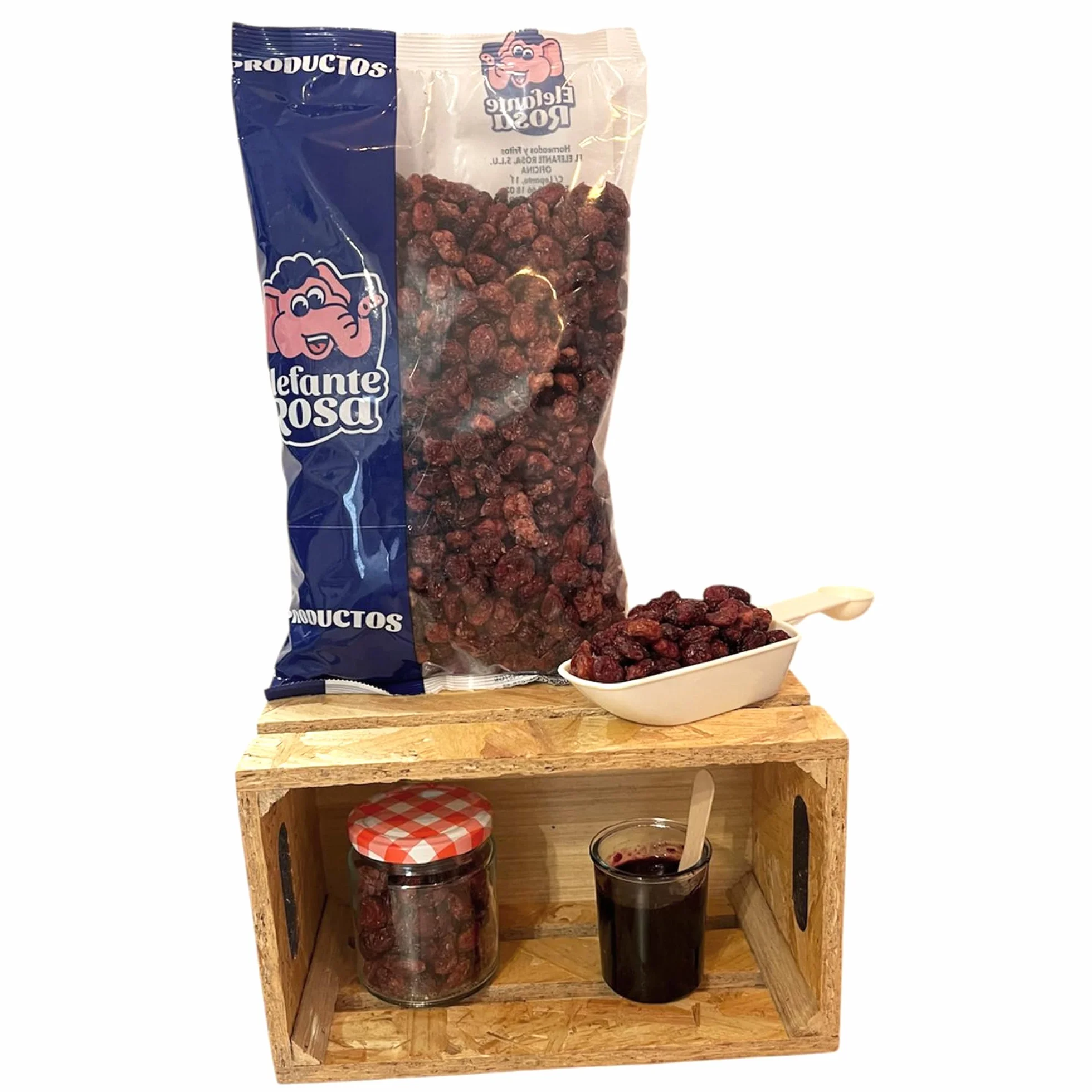 Arándanos Rojos Deshidratados El Elefante Rosa 1Kg Snack Natural