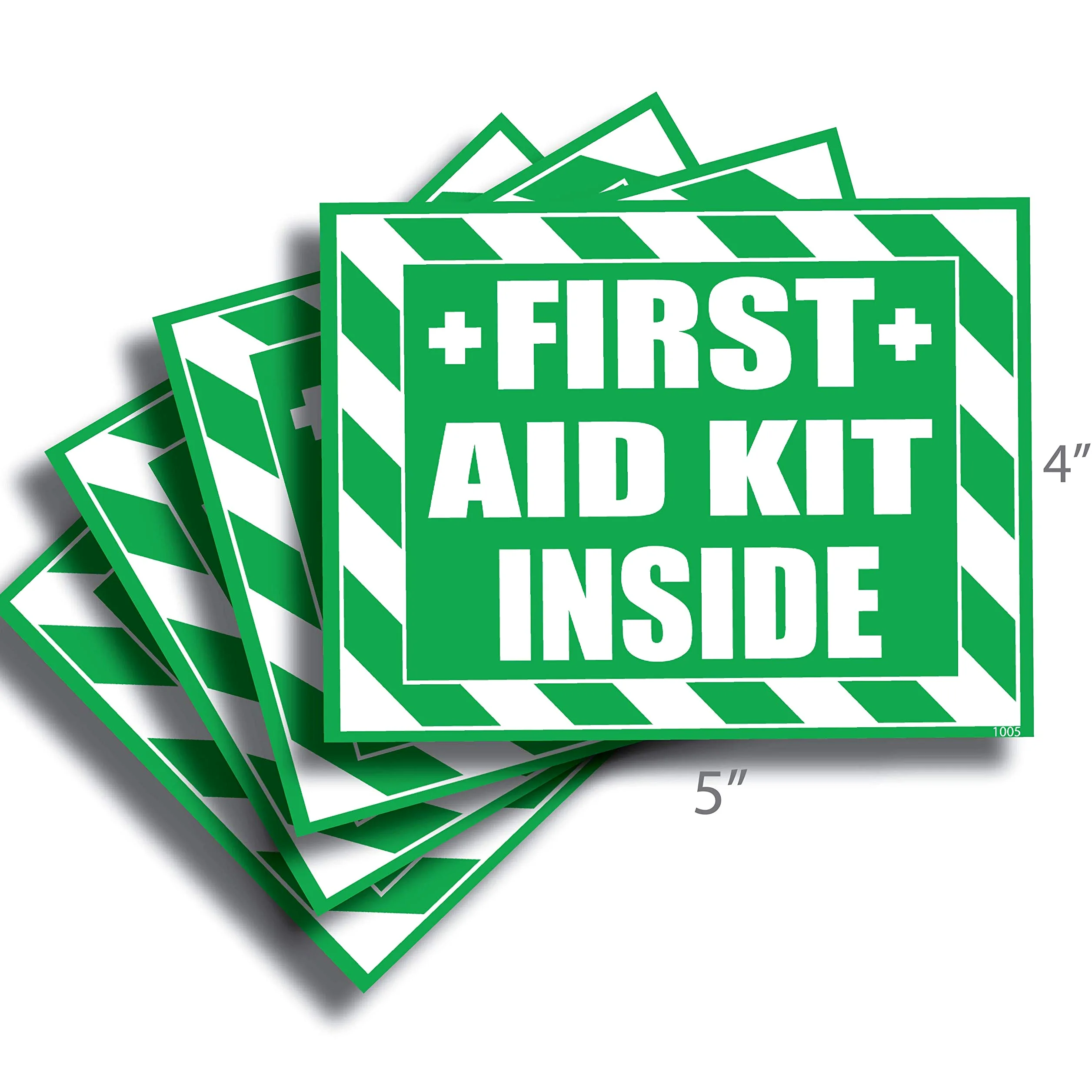 Kit de primeros auxilios adhesivo para interior, autoadhesivo, kit de primeros auxilios, señal industrial para camiones o equipos