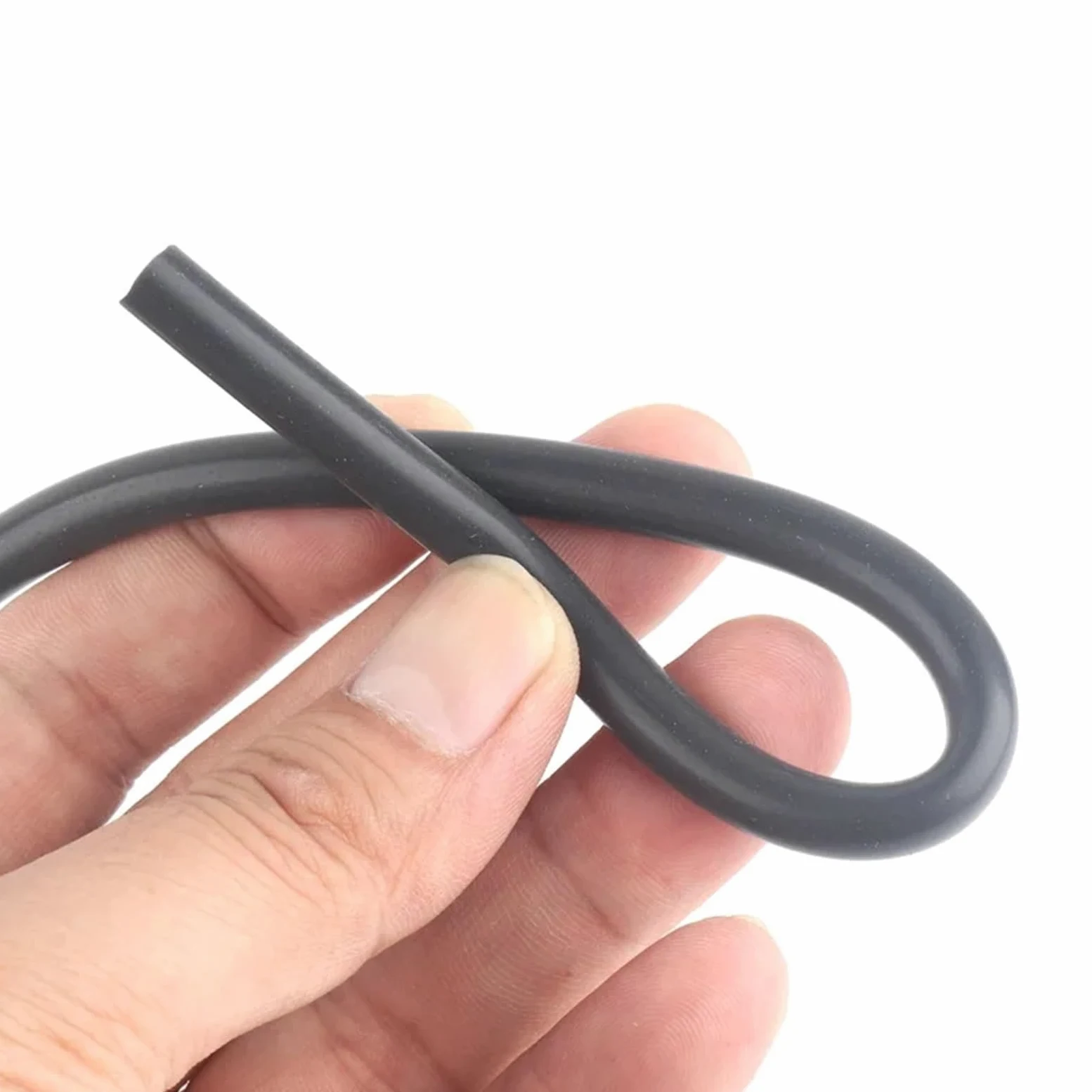 Juego de 1/3/5 metros de tubo de silicona negro flexible for bomba de aire de acuario, manguera de goma suave, resistente al calor, tubo for tanque de combustible de alta presión Manguera de Gasolina(