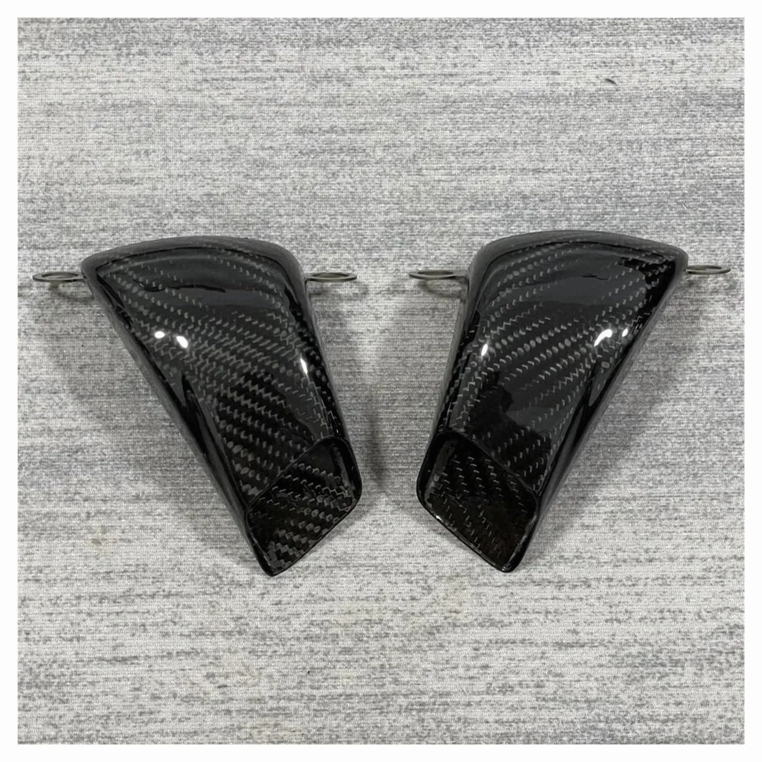 Ajuste para Yamaha YZF-R1 Accesorio Pinza de Fibra de Carbono Cubierta del radiador conductos de Aire Freno refrigeración disipador de Calor Enfriador de Pinza de Freno(Matte)