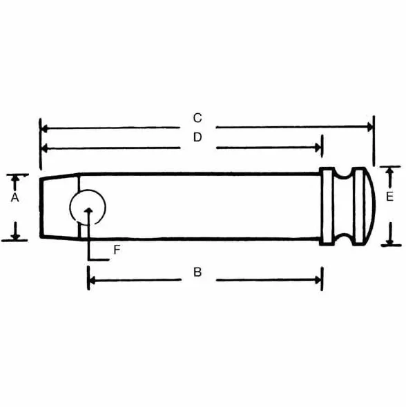 Cyclingcolors Bulon Pasador de Enganche Remolque Tractor Clavija Coche Pin Bloqueo Eje Perno Acero Bola 16mm x 93mm