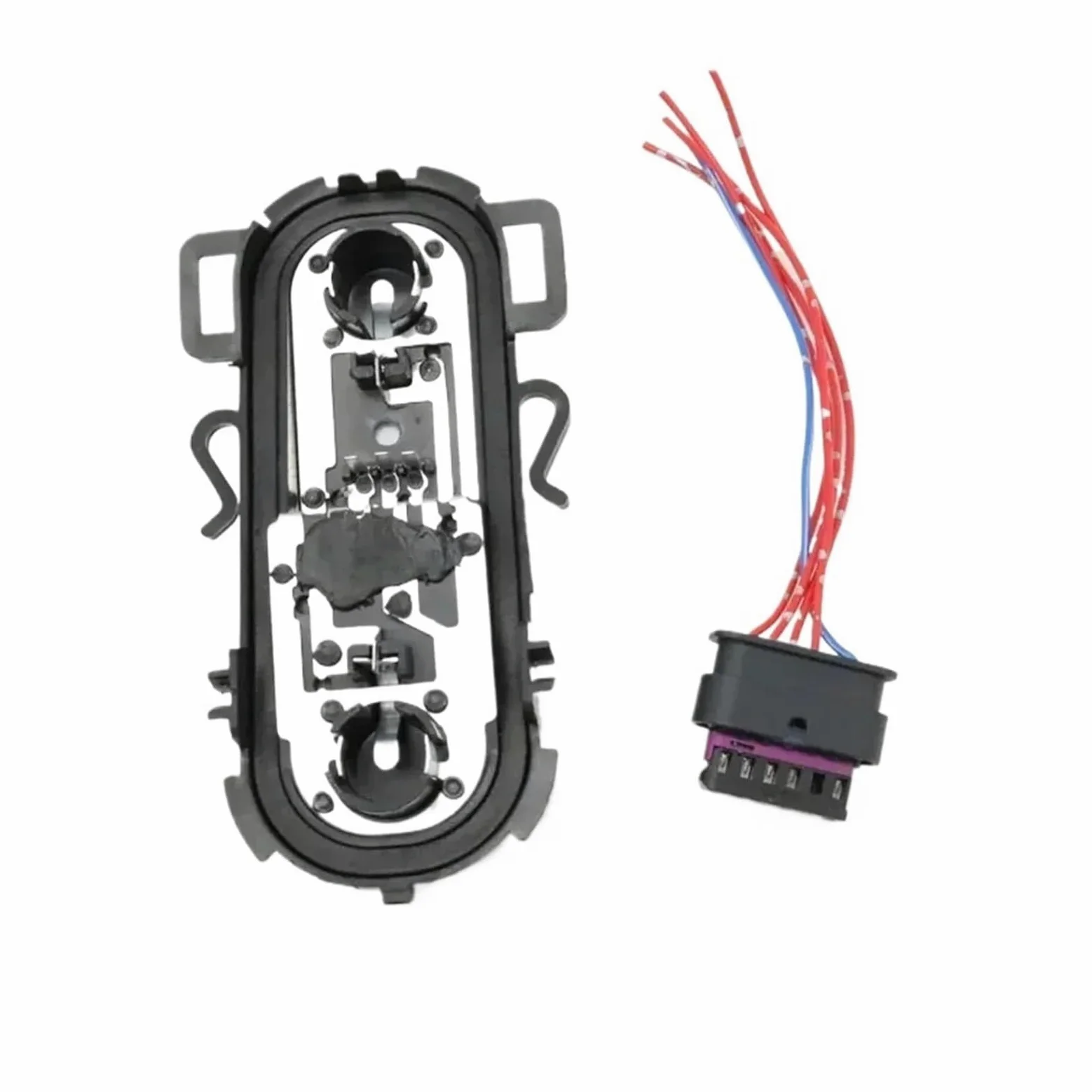 Para BMW Para X1 F48 F49 2016-2019 Bombilla De Luz Trasera Coche Tablero Soporte Conector Enchufe Lámpara Freno Trasero Portalámparas Luz Trasera Coche(A Socket and Cable L)
