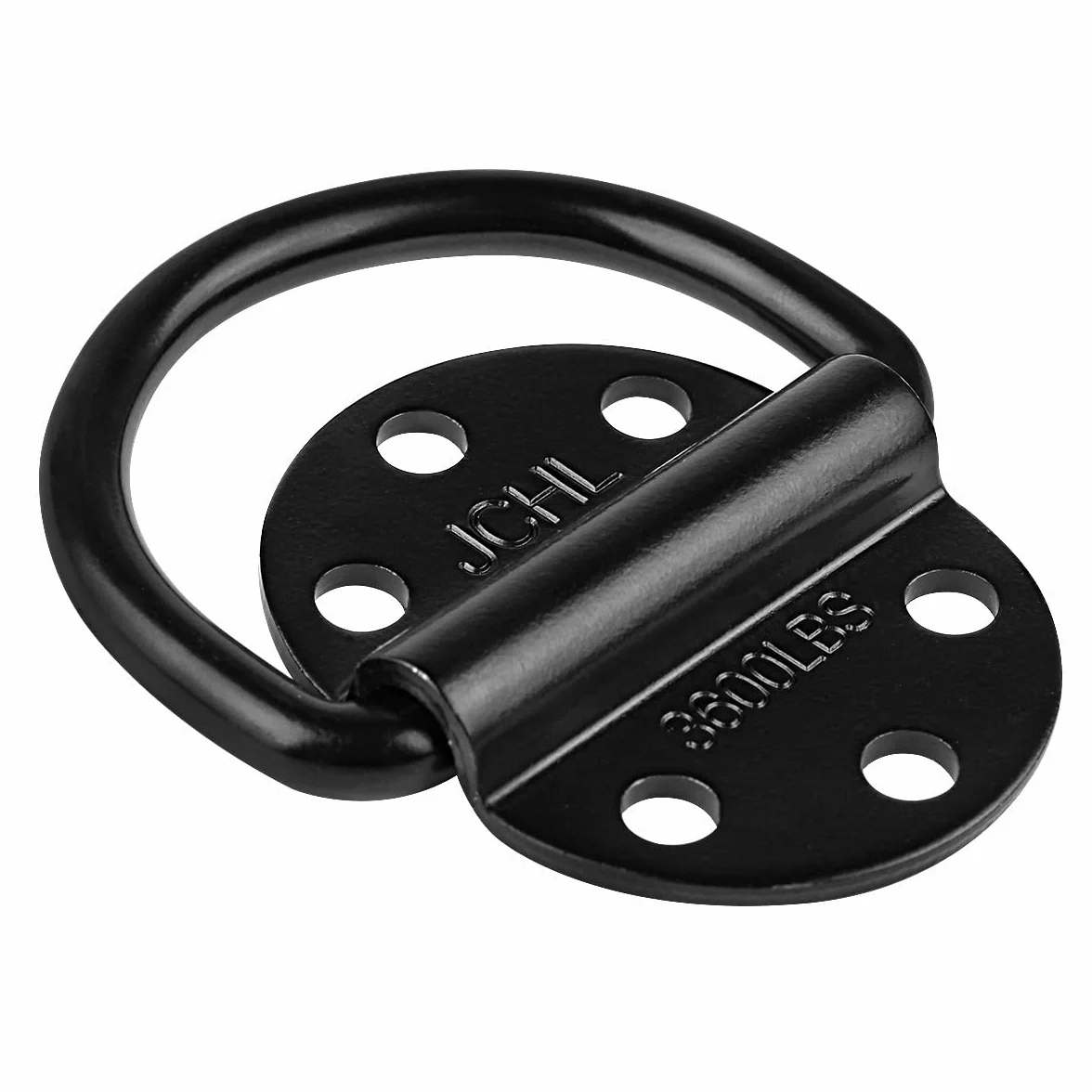 Anclajes de Amarre de Acero Resistente con Capacidad de 3600 Libras para Cargas en remolques, Camiones, caravanas, Furgonetas, ATV, SUV, Barcos, Anillo de Amarre con Tornillos y Pernos (Paquete