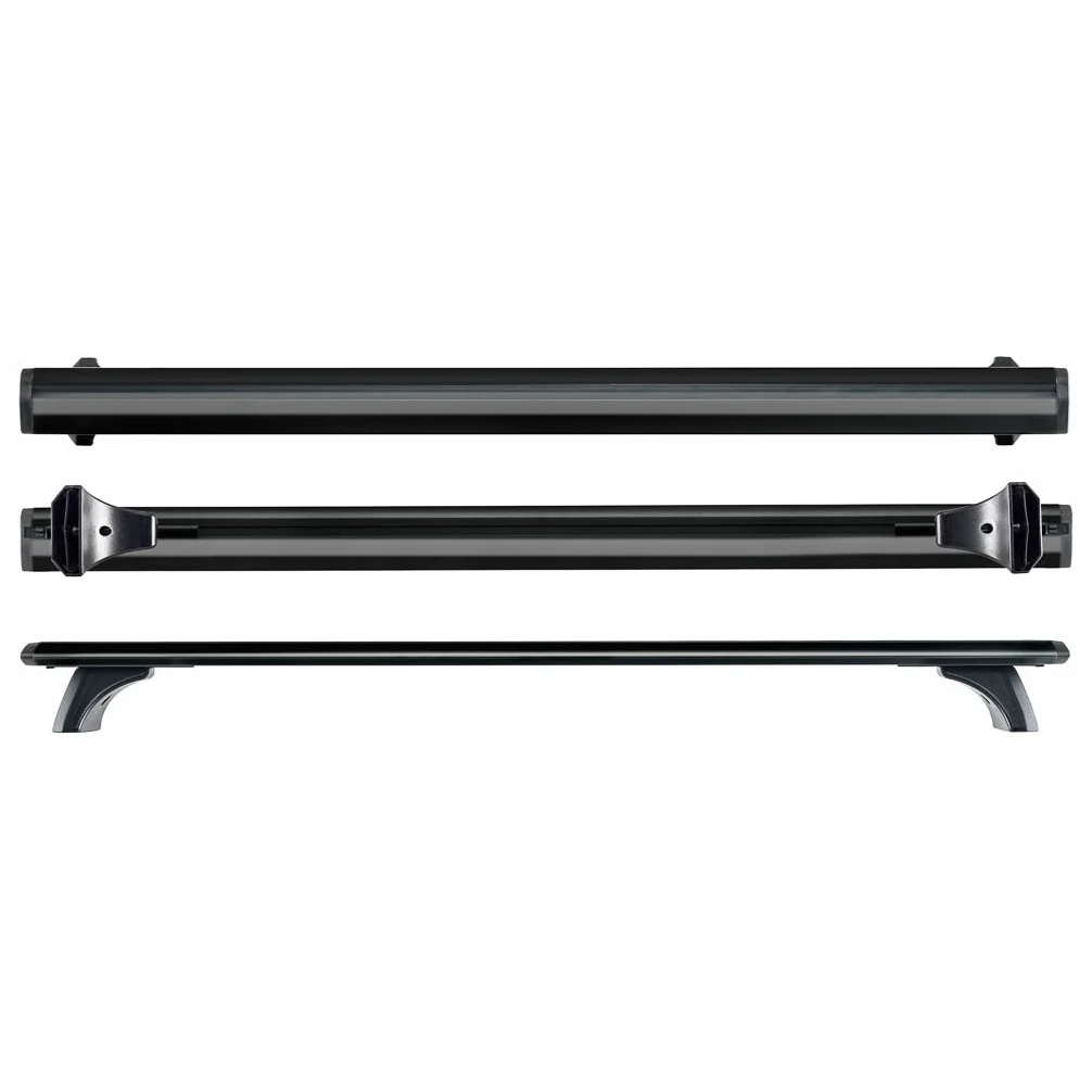 Cruz Arearicambi - Barras portaequipajes Modelo Airo Dark T aerodinamiche de Aluminio Color Negro 118cm Plateado