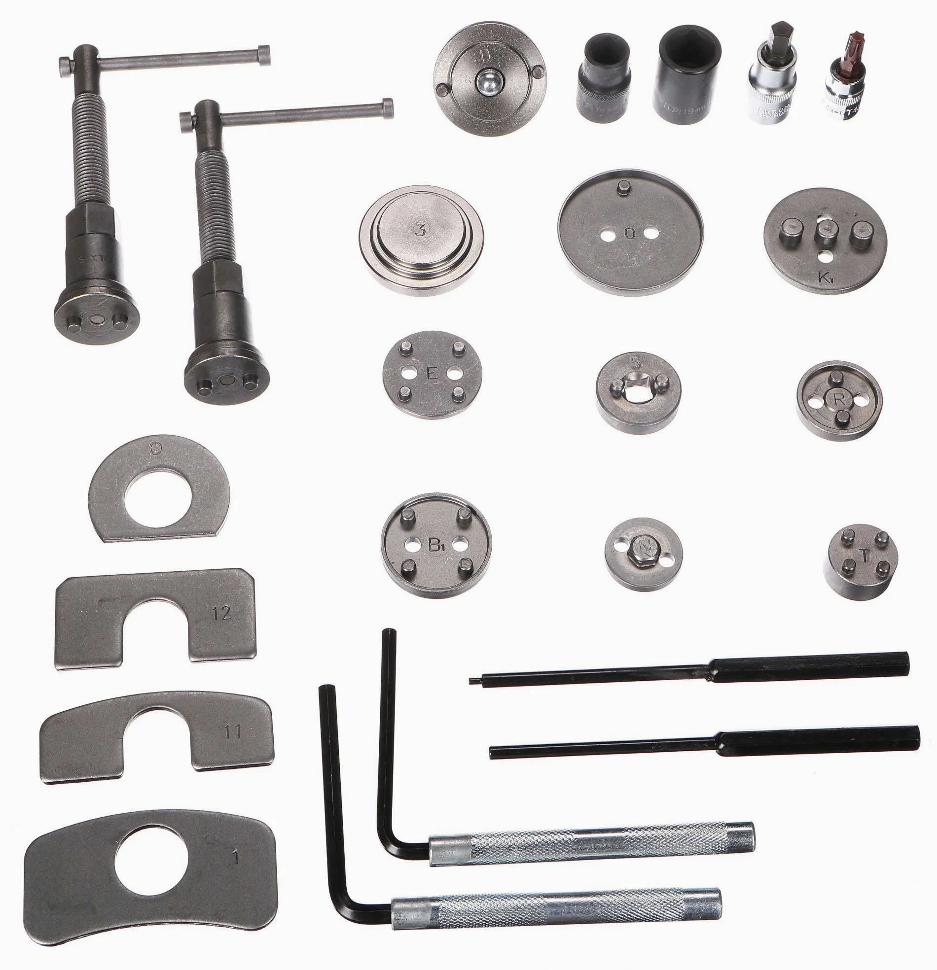 Mechanic Brake Set 50 | 50 Pieces | Plastic Case | Reset Tool for Brake Piston | Brake Caliper Piston Wind Back Tool Kit | Car Tool | Brake Repair | Universal