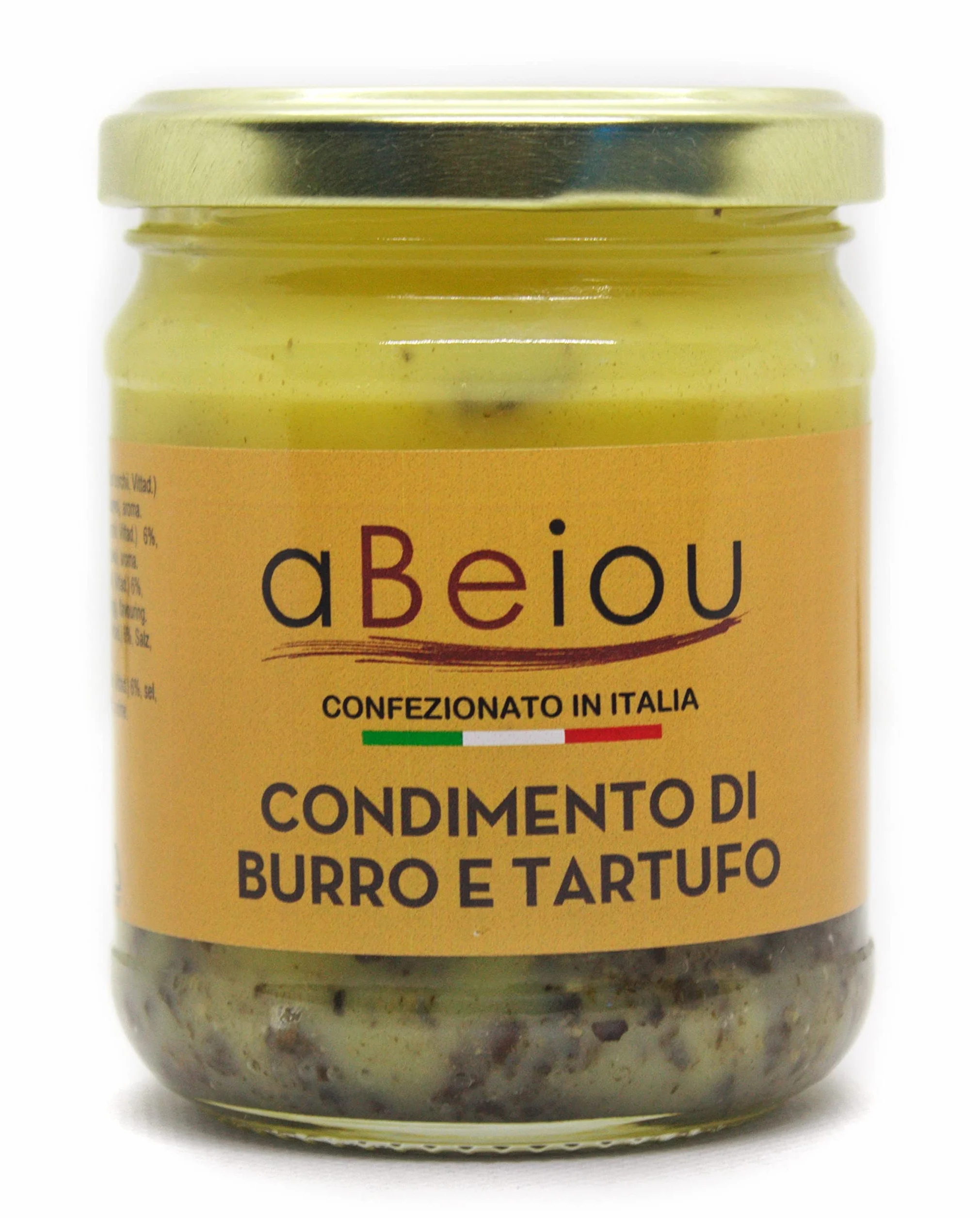 Mantequilla con Trufa Blanca Bianchetto 160g extra gourmet 100% italiano premium delicatessen