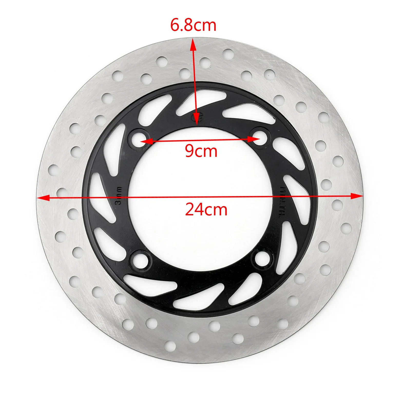 Bruce & Shark Rotor de Disco de Freno Delantero Apto para Honda Cb250 N/T/W/X/Y / 1/4 (CB Two Fifty) 1992-2005