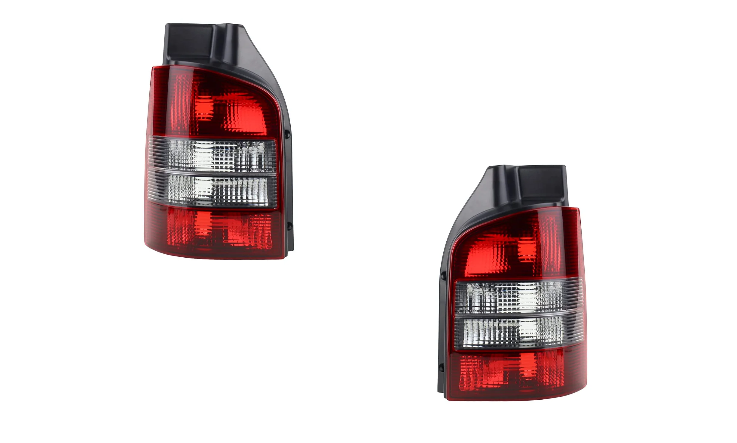 Johns, Pilotos Traseros Luz Trasera para Volkswagen T5 con portón trasero, 2 unidades, color rojo y negro