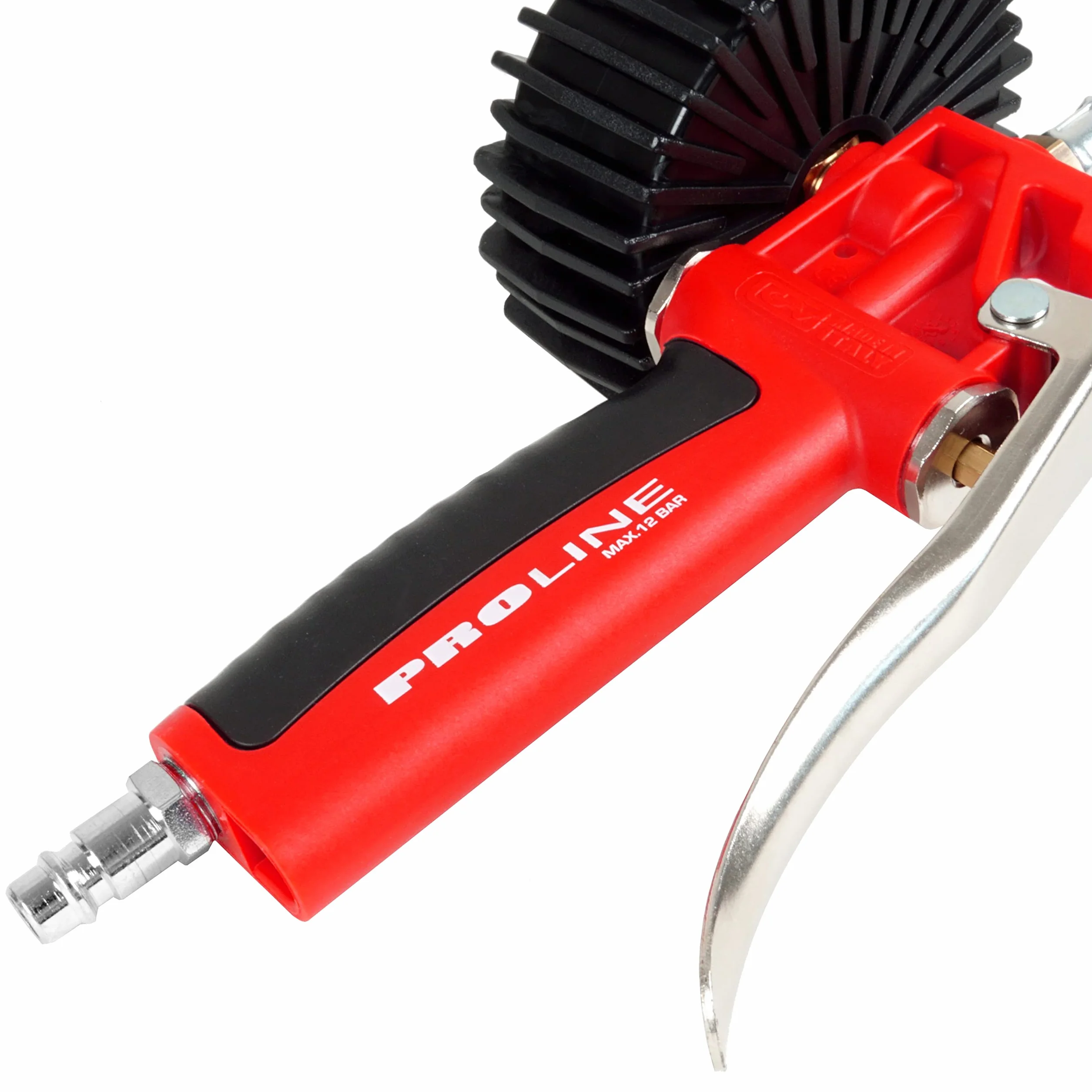 GAV Manometro Presion Neumaticos y Inflador Ruedas Profesional con Medidor WIKA para Compresor de Aire - Coche, Moto, Bicicleta, Camión (80mm Standard BAR PSi)