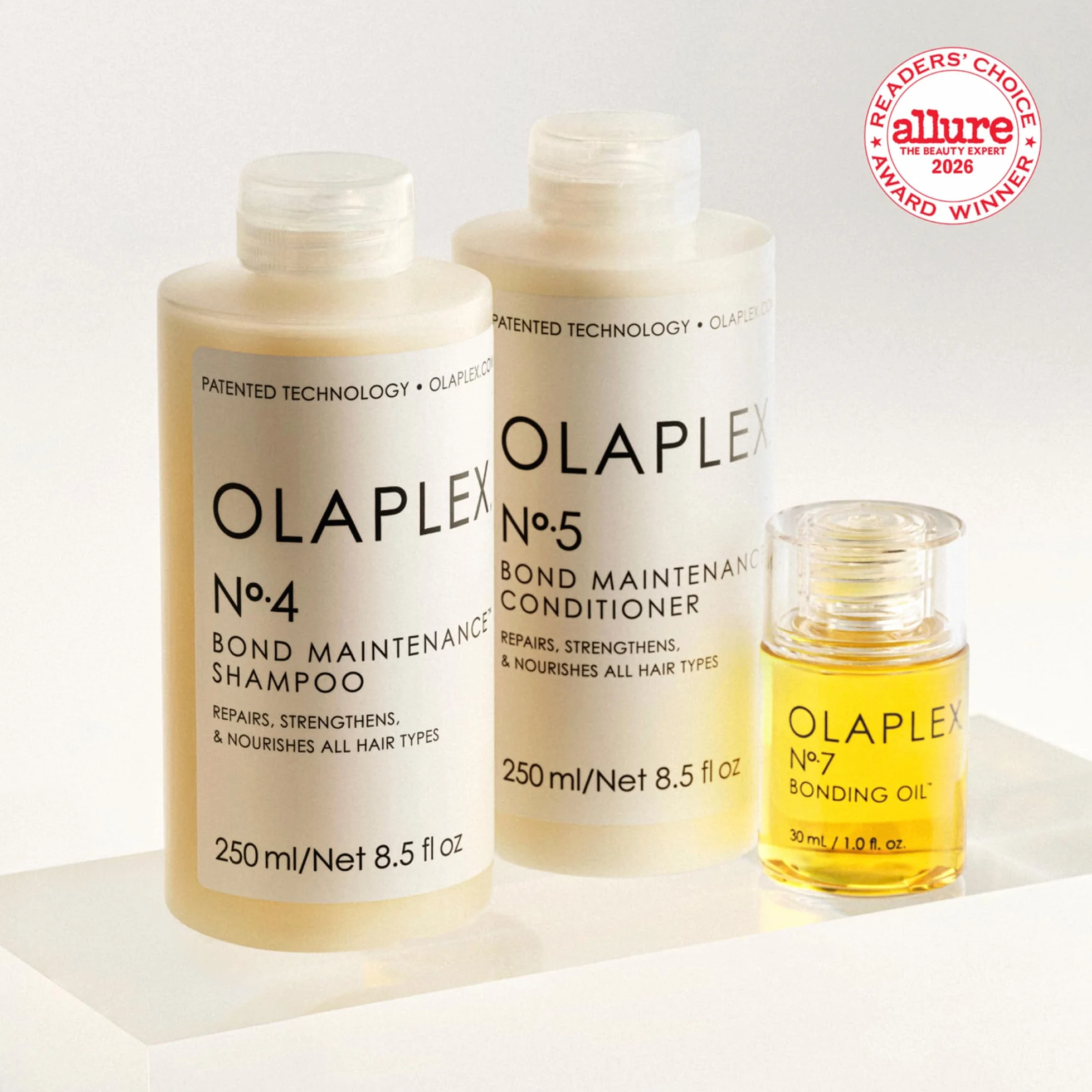 Olaplex Wash and Shine Hair Kit Nº.4, 5 y 7 Champú y Acondicionador Set Antiencrespamiento 72h Bonding Oil