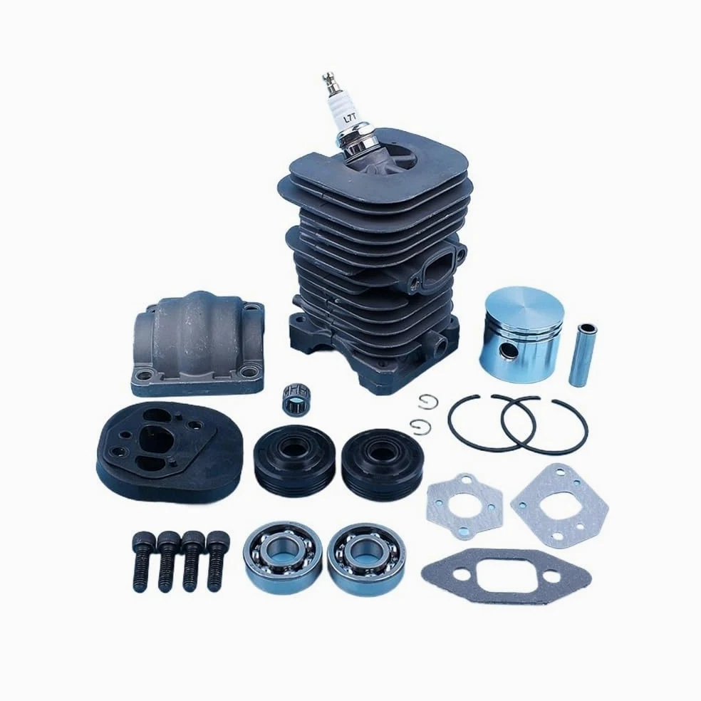 Pieza DE Recambio Kit de Junta de Sello de cojinete de cigüeñal de Disco de pistón de Cilindro Compatible con H 335 435 440 338 438 444 Revestimiento de Motosierra