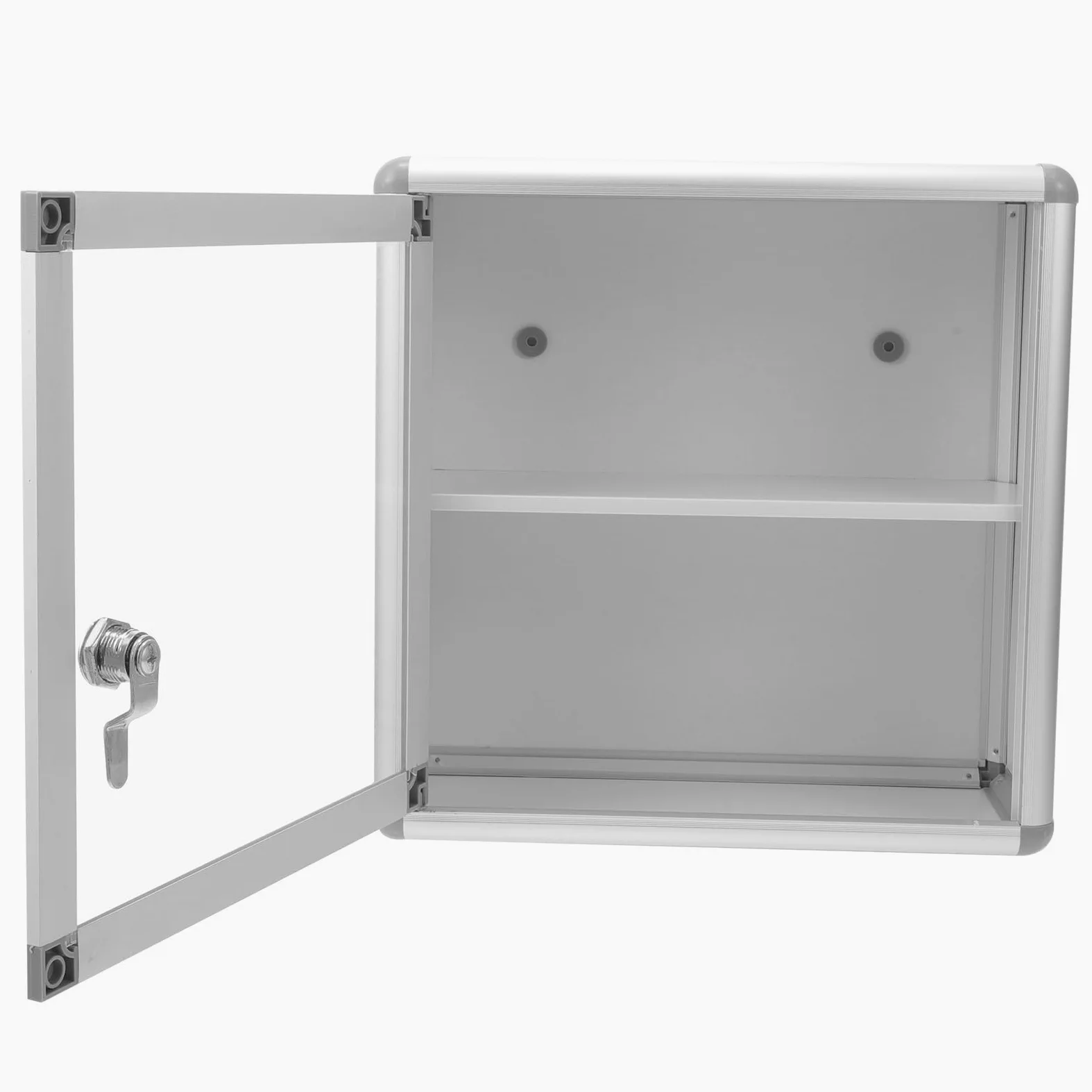 VICASKY Botiquín para Medicamentos de Primeros Auxilios de Aleación de Aluminio Cerradura de Pared, Caja de Almacenamiento Multifuncional en Casa y Coche