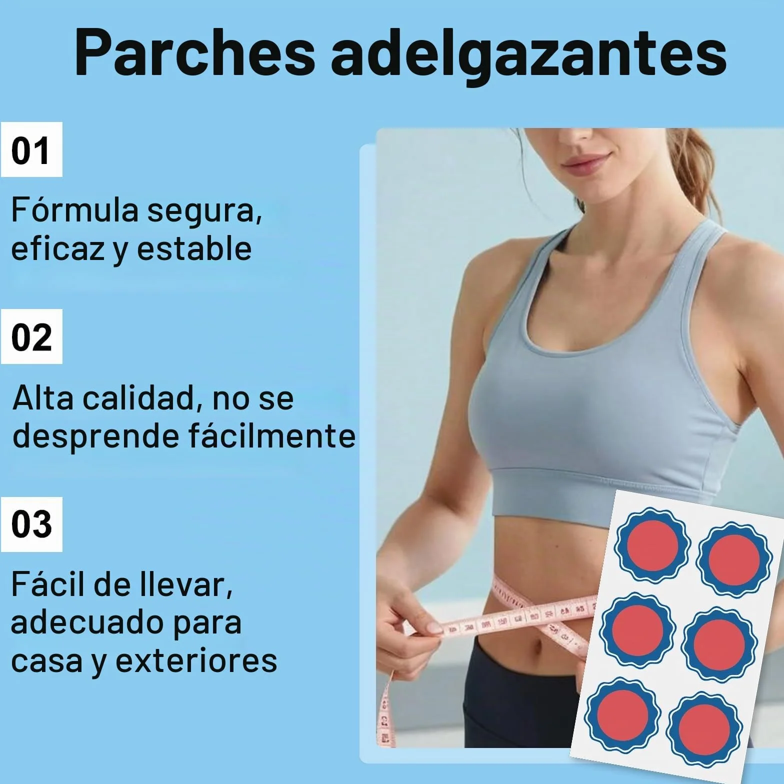 90 Piezas Parches Adelgazantes Moringa y Berberina, Slim Patch, Parche de Ombligo para Abdomen y Cintura