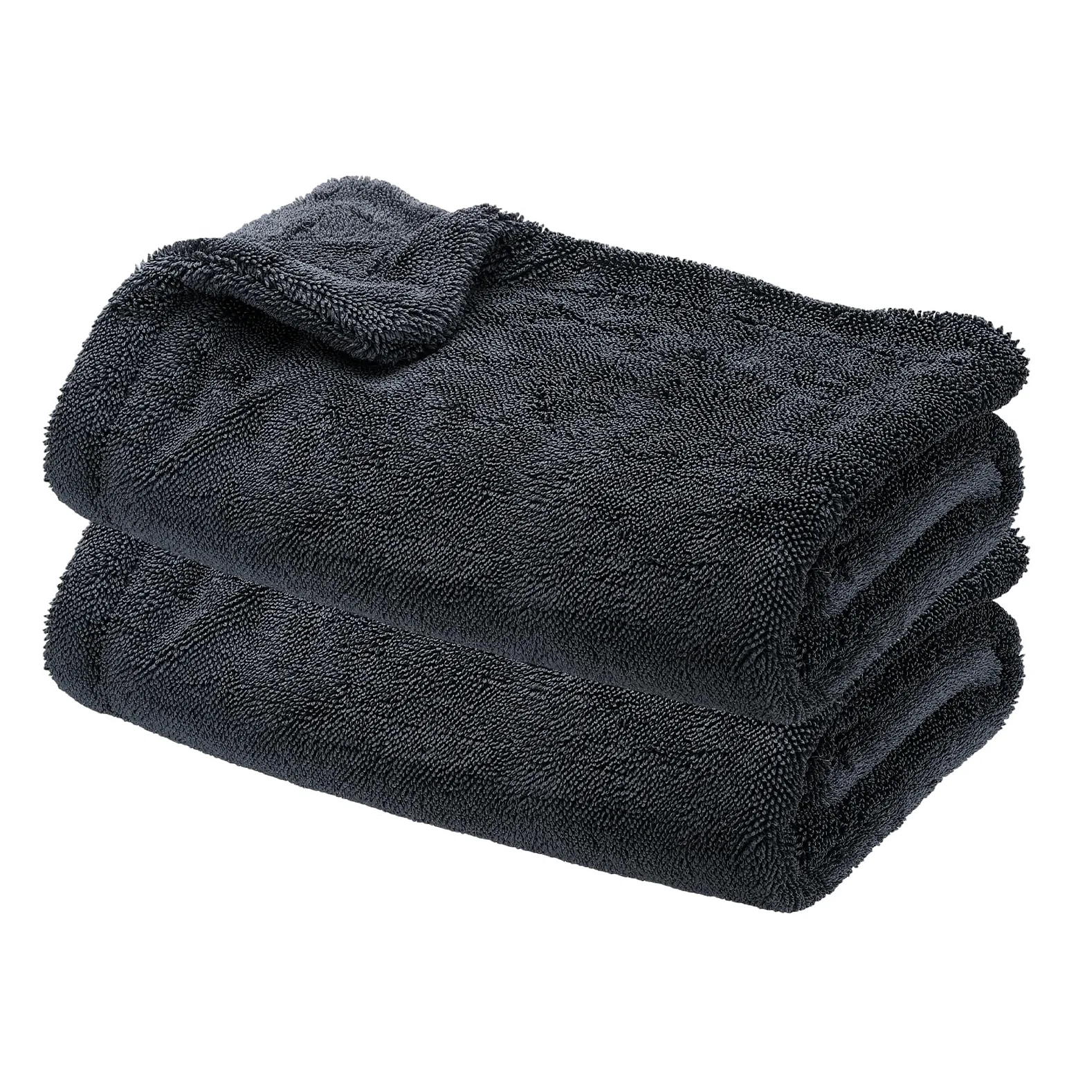 QUARKZMAN 2 Pcs Toallas De Microfibra para Auto 24 X 35 Pulgadas Toalla De Microfibra Ultra Absorbente para Cuidado Pulido Detallado Y Encerado Paños De Doble Capa para Auto