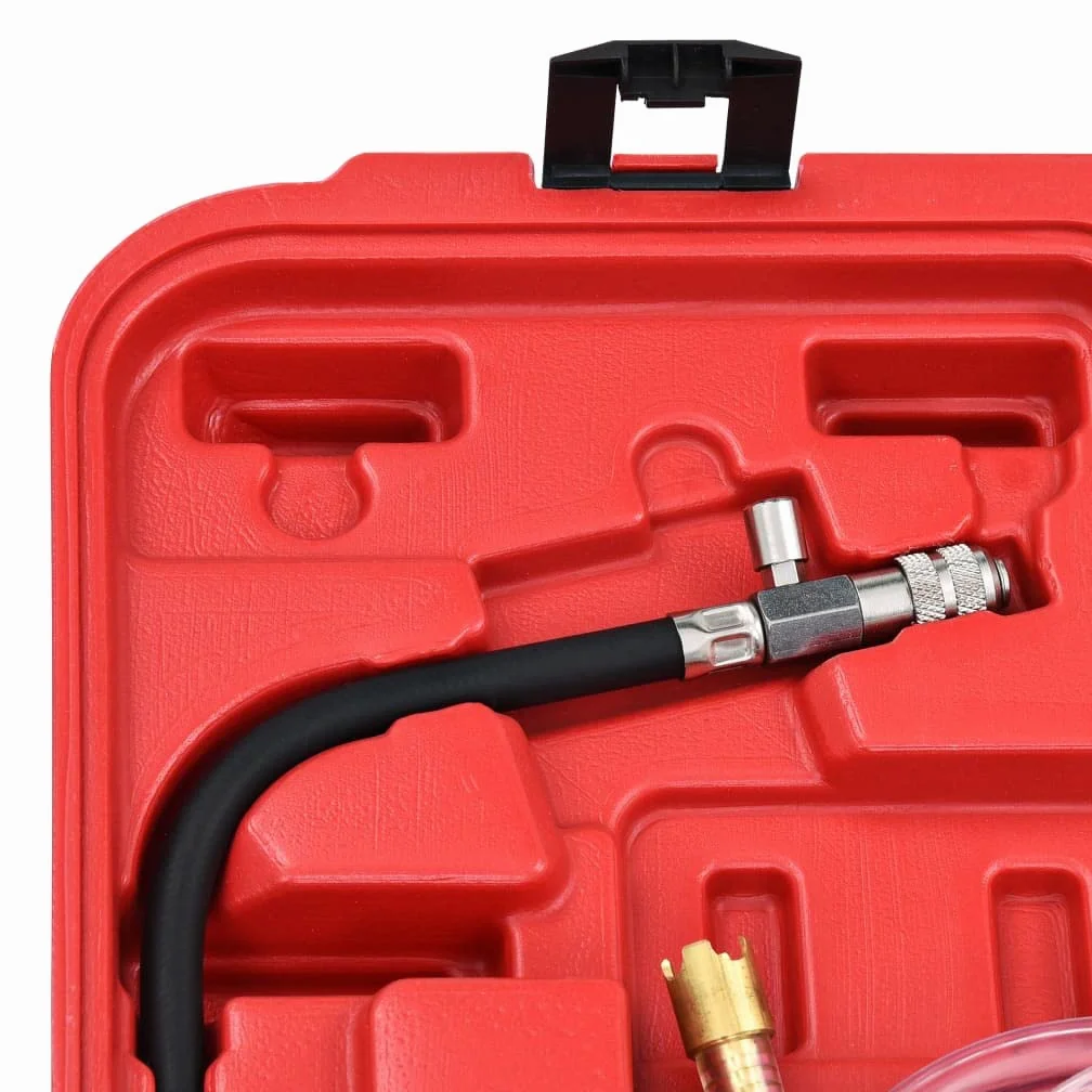 Comprobador de presión de 28 piezas para sistema de refrigeración y tapa del radiador con función de vacío, juego de herramientas para mantenimiento del vehículo, diagnóstico, detección de
