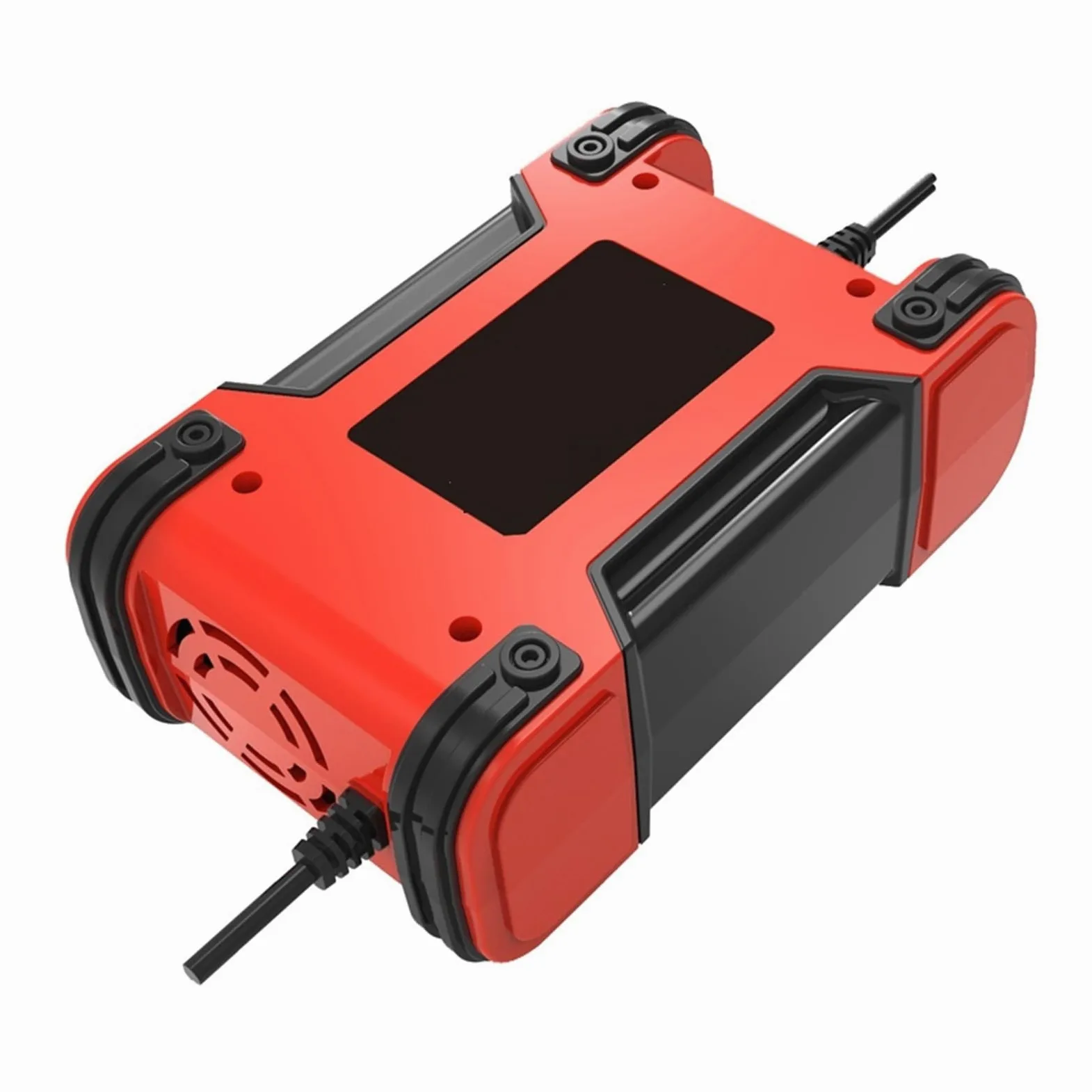 Cargador De Batería De Motocicleta De Coche Inteligente De 12V 6A For Auto Moto Gel De Plomo Ácido Carga Inteligente con Pantalla LCD Digital(Yellow)