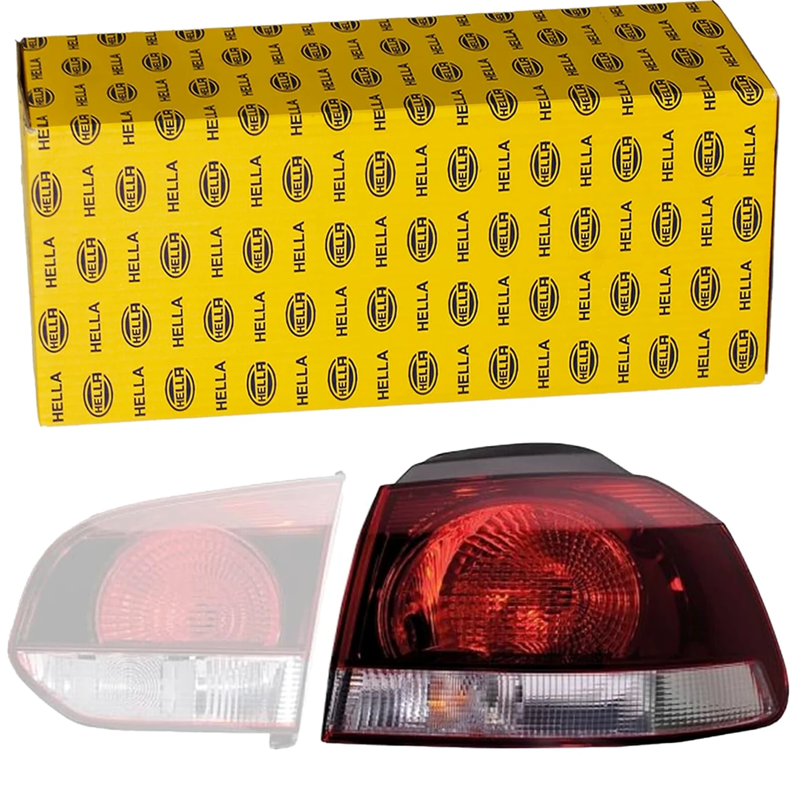 HELLA 2SD 009 922-131 Piloto posterior - Lámparas incandescentes - Parte exterior - para circulación por la izquierda/para circulación por la derecha - izquierda | Compatible con: VW Golf VI