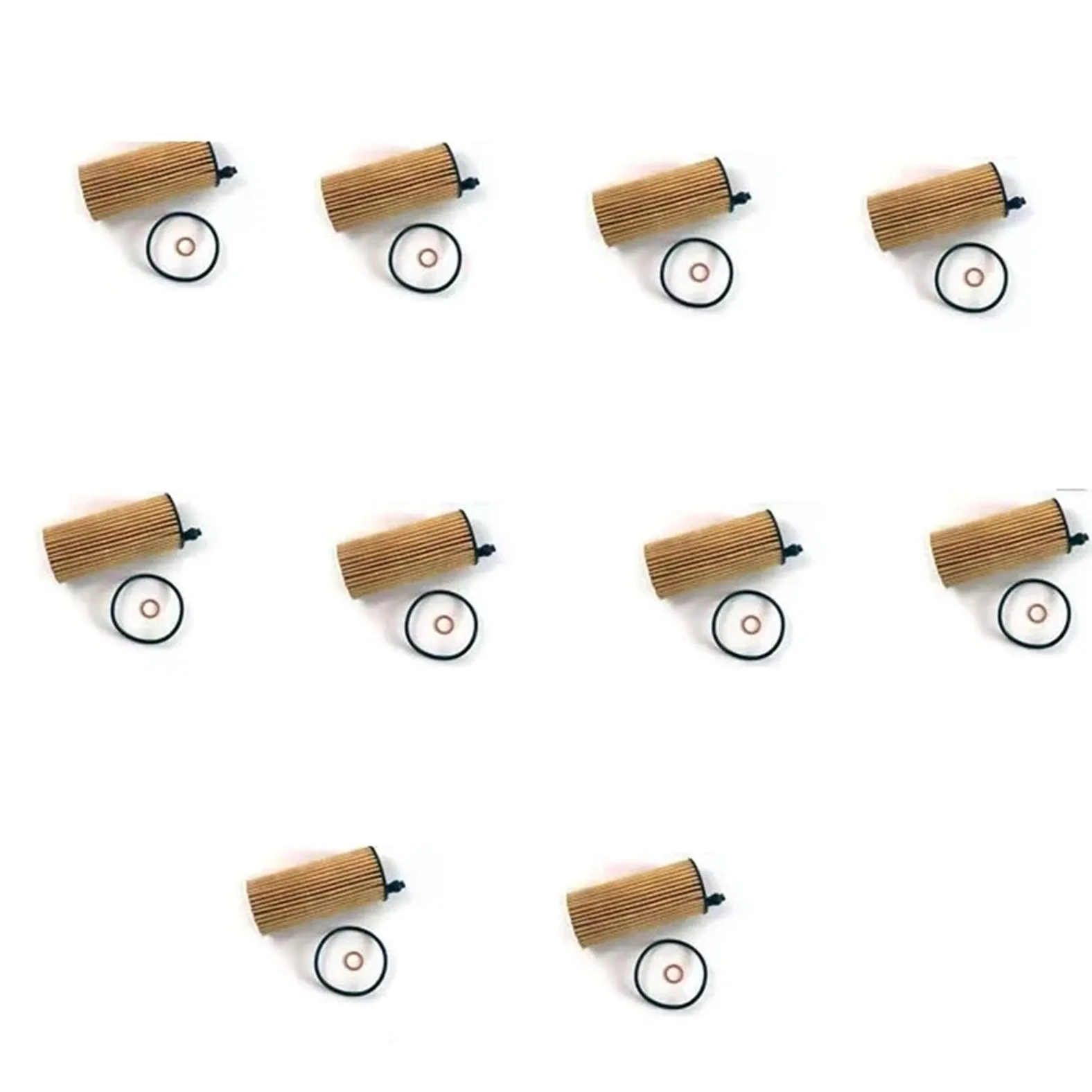 Filtro de aceite giratorio Kit De Filtro De Aceite De Motor Compatible Con Motores BMW X3, X4, X5, X6, XDrive, 20d, 20i, 25i Y 28i (10 Unidades) - 11428575211