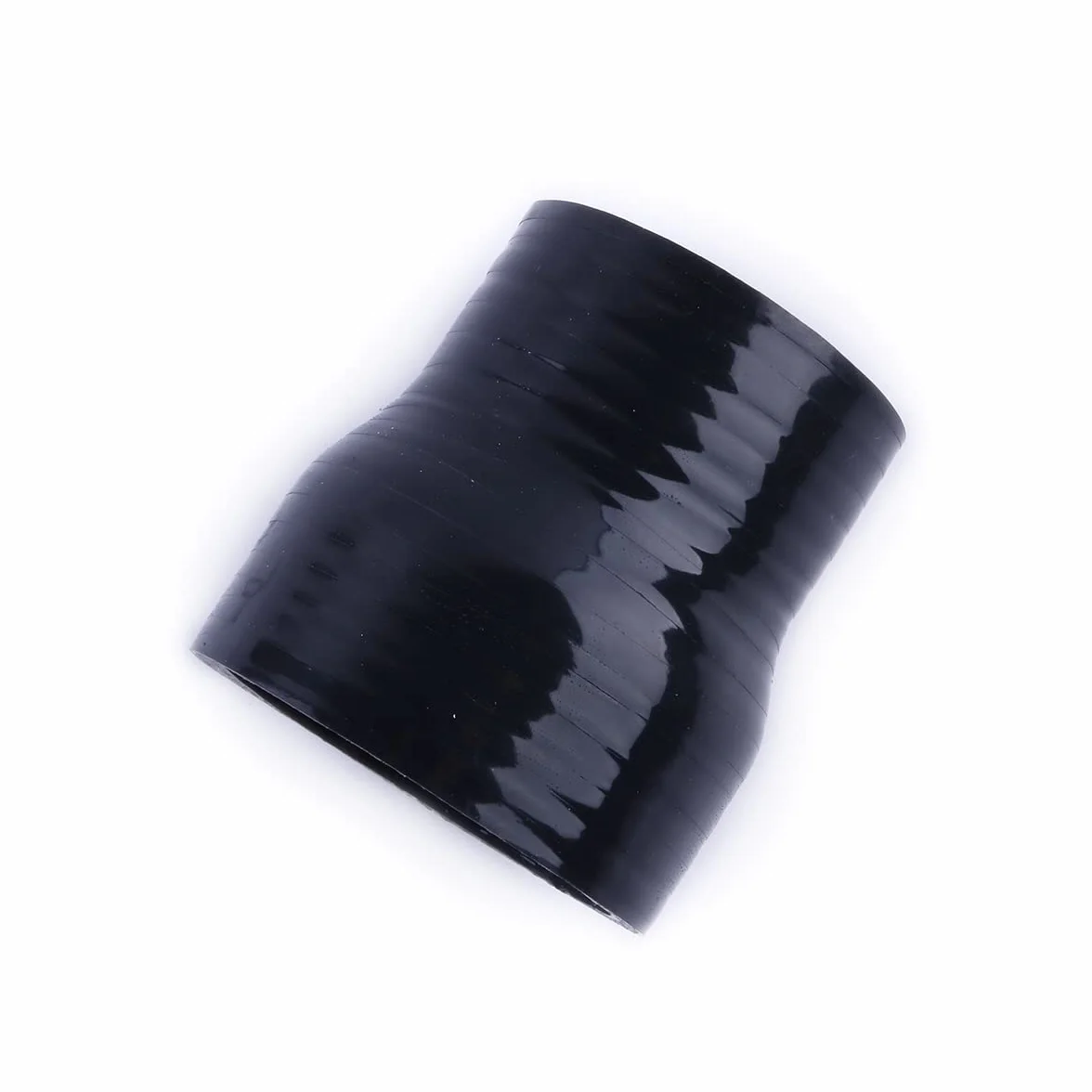 Manguera acopladora reductora de silicona negra, longitud 3" (76mm), diámetro interior 130-140mm, tubería reforzada de 4 capas para turbo/intercooler/admisión